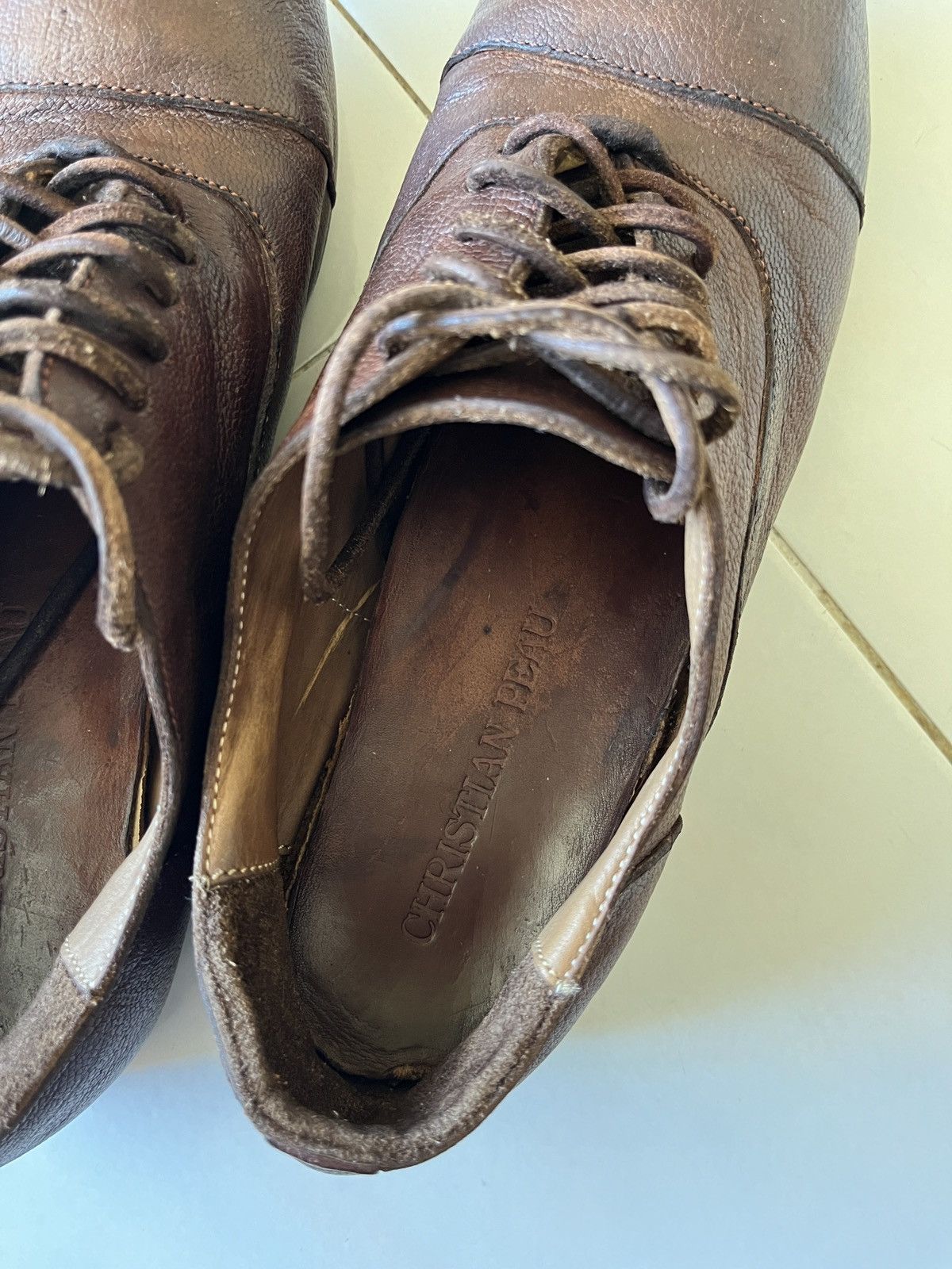 CHRISTIAN PEAU CHRISTIAN PEAU Leather Derby Guidi, christian carol poell Size US 9 / IT 39 - 5 Thumbnail