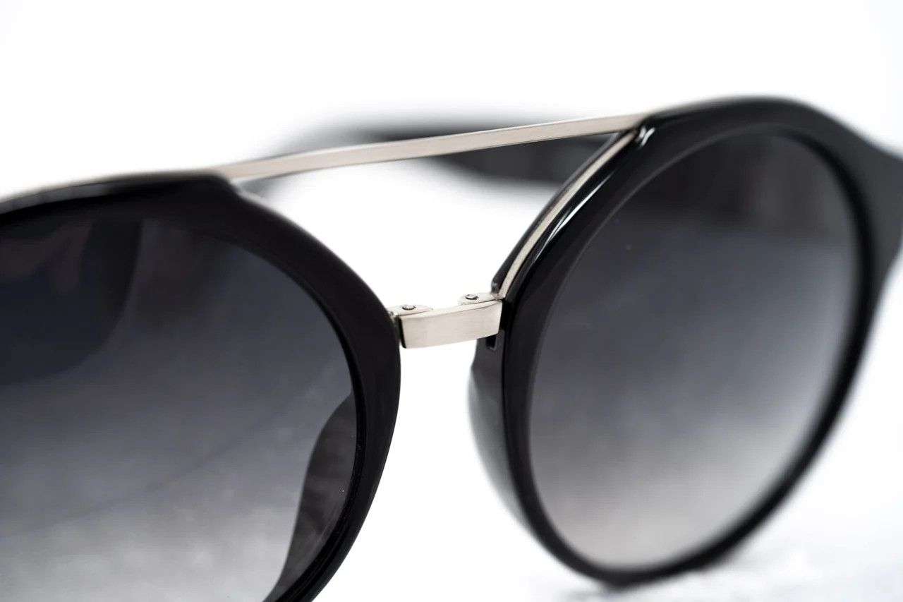 Ann Demeulemeester Ann Demeulemeester Sunglasses Round Black and Graduated Size ONE SIZE - 10 Thumbnail