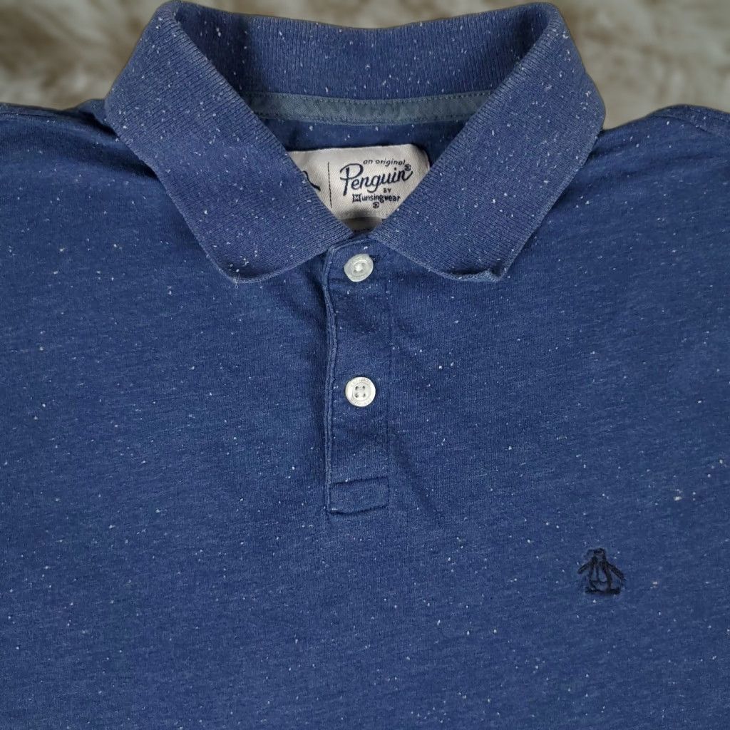Vintage Penguin Polo Shirt Mens Size Small Blue Casual Short Sleeve Adult Regular Fit Button-Front Logo Polo Size US S / EU 44-46 / 1 - 1 Thumbnail