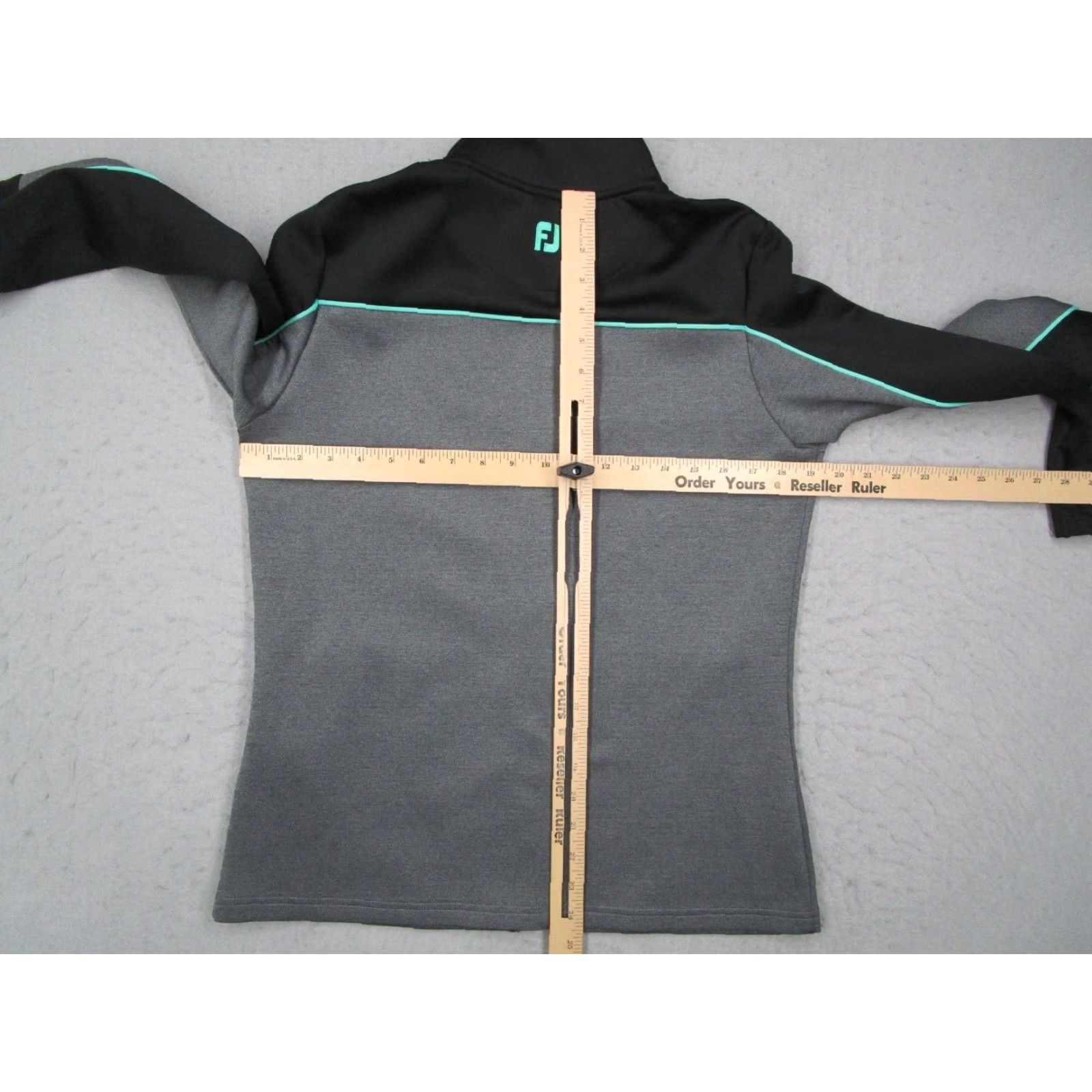Footjoy FootJoy Jacket Womens M Gray Full Zip Performance Fleece Golf - Zip Pockets - Polyester / Spandex Short Sleeve Classic Sports City Outdoor Size M / US 6-8 / IT 42-44 - 5 Thumbnail