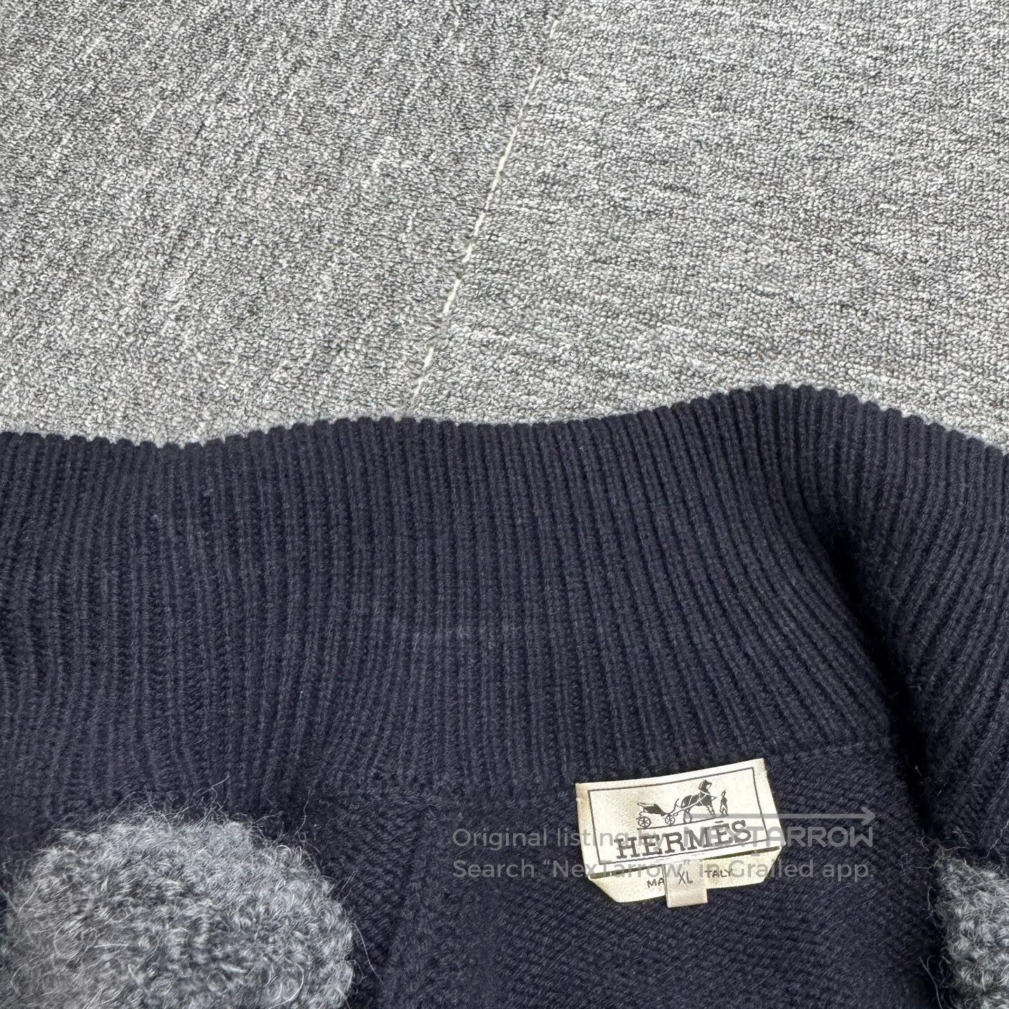 Hermes Hermes Sheep wool patchwork knit sweater| Size US XL / EU 56 / 4 - 3 Thumbnail
