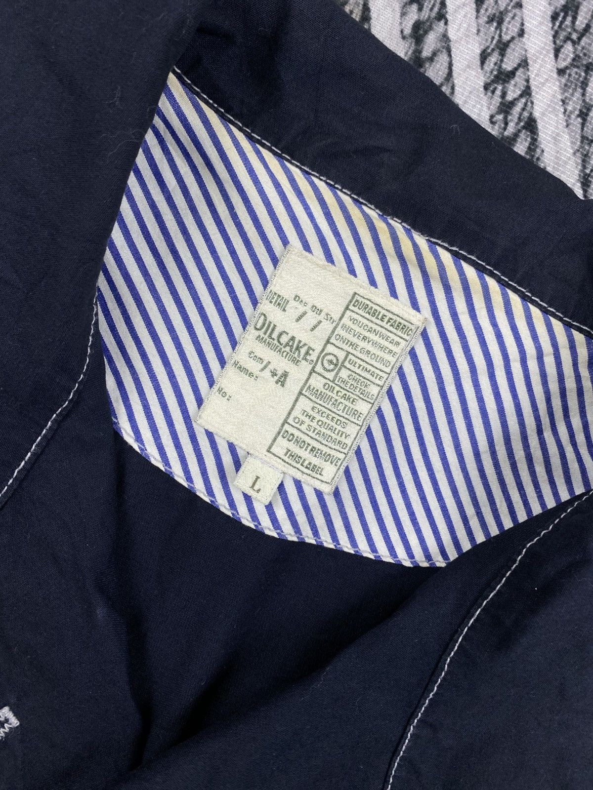 Japanese Brand Vtg Oilcake Premium Black Double Collar Jacket Size US M / EU 48-50 / 2 - 9 Thumbnail