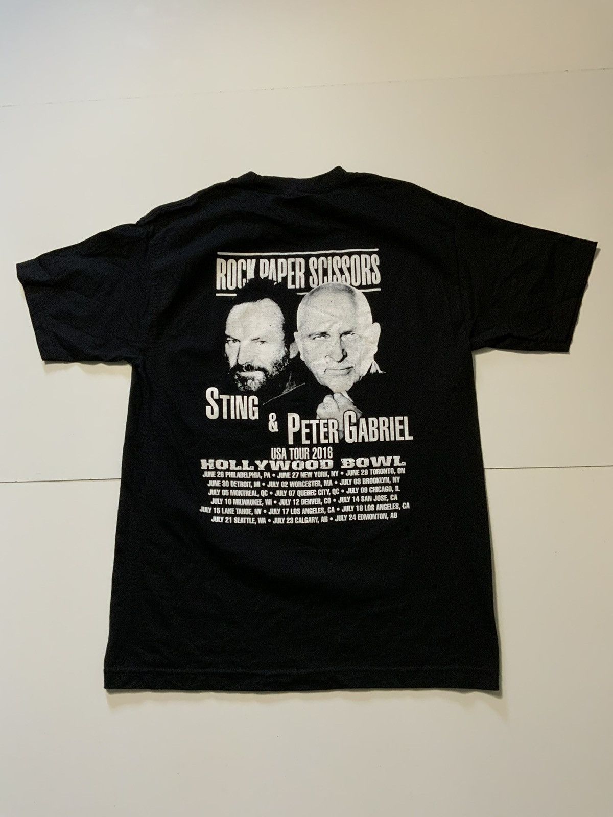 Band Tees Sting Peter Gabriel Rock Paper Scissors Hollywood Bowl Shirt Size US M / EU 48-50 / 2 - 2 Thumbnail
