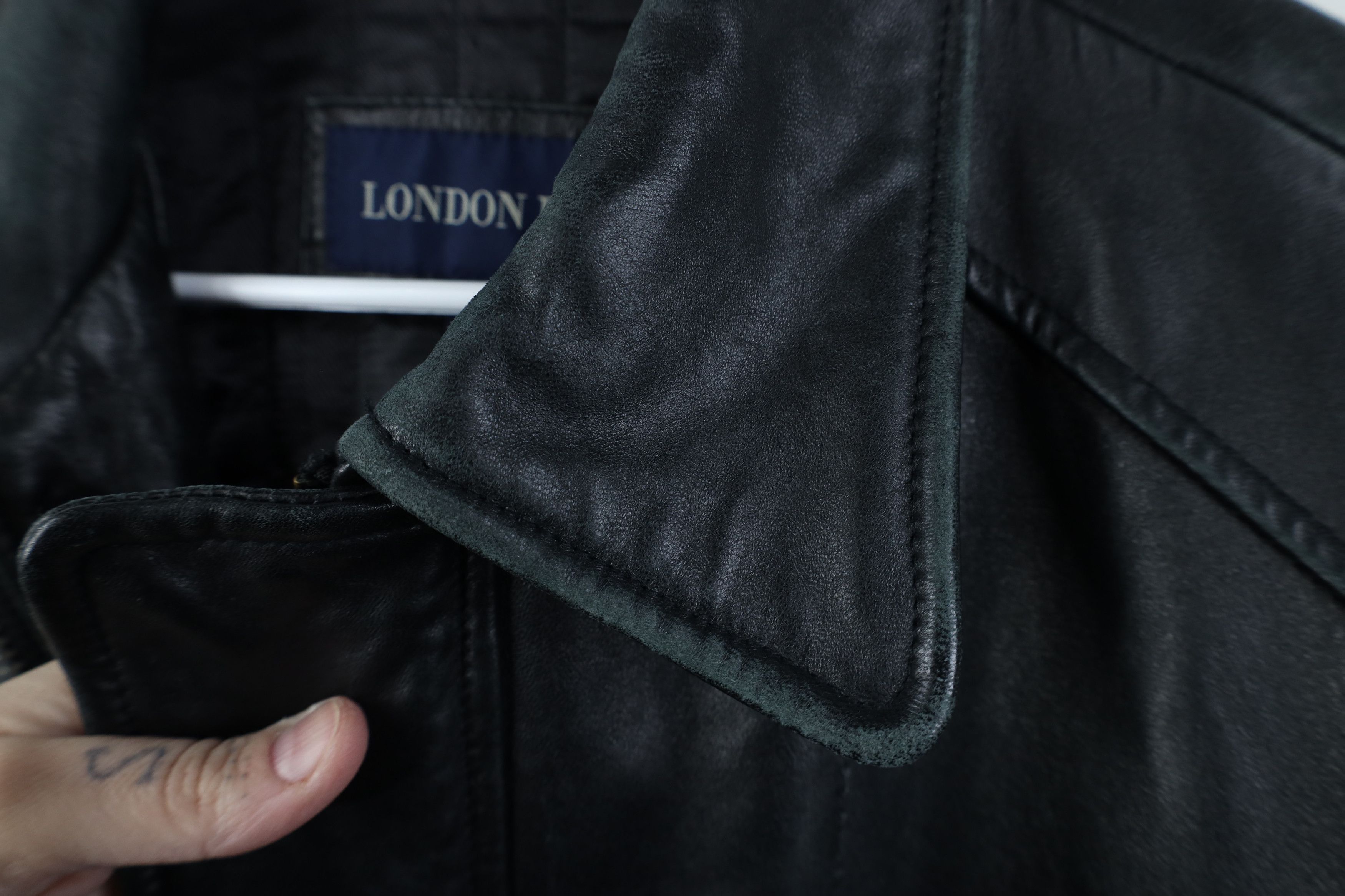 Vintage Vintage 90s Streetwear Soft Leather Bomber Jacket Black Size US L / EU 52-54 / 3 - 4 Thumbnail