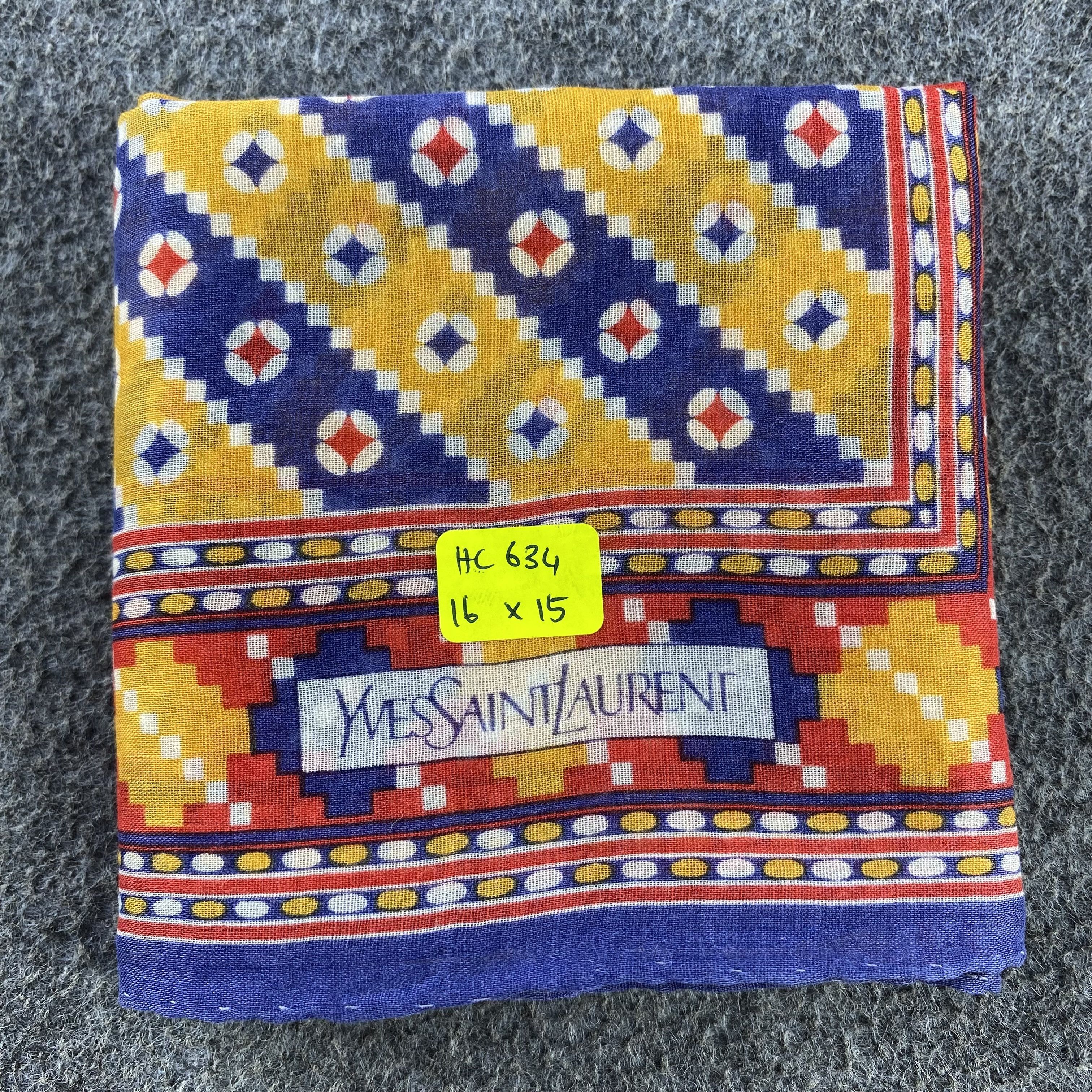 Vintage × Yves Saint Laurent Yves Saint Laurent Handkerchief/Neckerchief/Bandana HC634 Size ONE SIZE - 5 Thumbnail