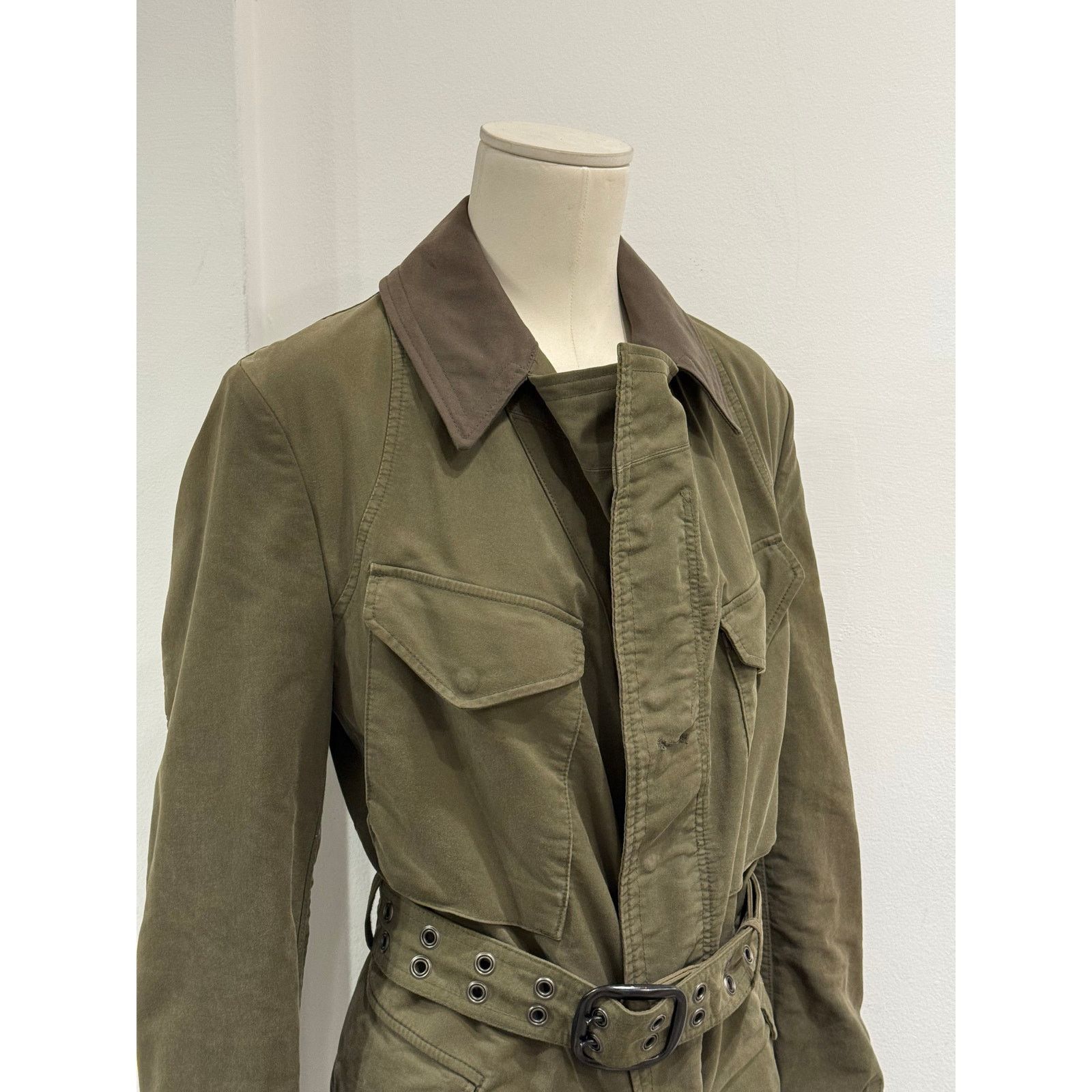 Junya Watanabe A/W2006 Junya Watanabe deconstructed military coat with belt Size M / US 6-8 / IT 42-44 - 4 Thumbnail