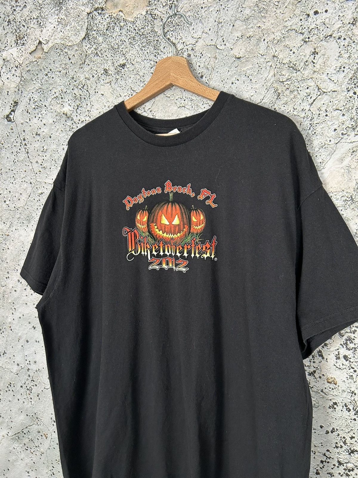 Vintage Vintage Biktoberfest Daytona Beach Harley Pumpkin Horror Tee Size US XXL / EU 58 / 5 - 4 Thumbnail