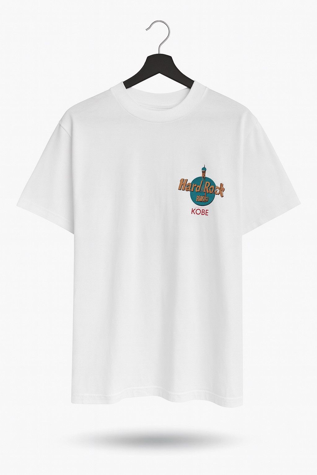 Hard Rock Cafe Vintage Hard Rock Cafe Kobe Heavy Tee White T-Shirt 1990s Size US M / EU 48-50 / 2 - 2 Thumbnail