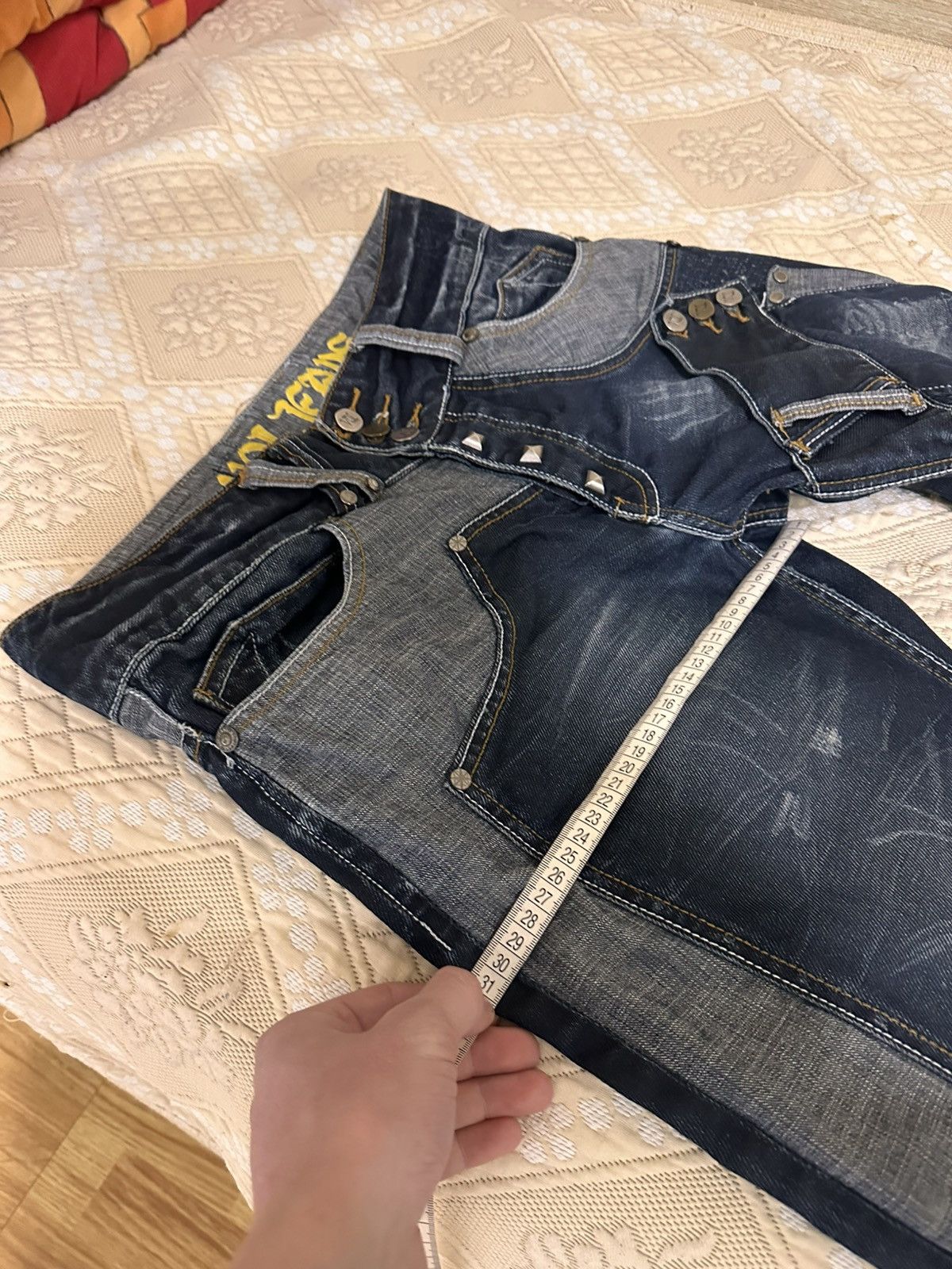 Voi Jeans 🔥 Voi Multipocket Patched Denim Jeans Y2K Hysteric Glamour Size US 34 / EU 50 - 10 Thumbnail