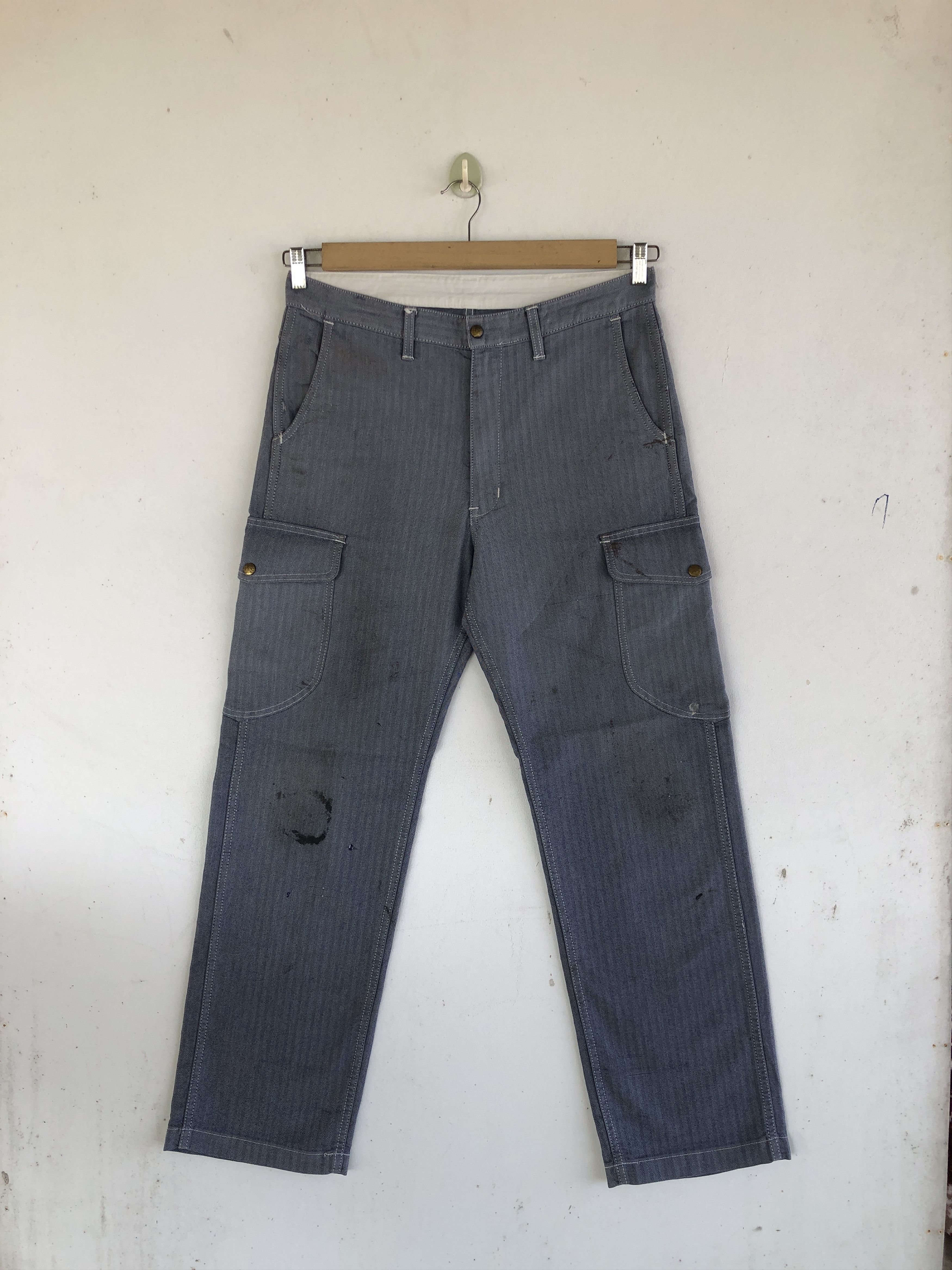 Lee Vintage Lee Carpenter Cargo Pants Lee Multi Pocket Trousers Size US 34 / EU 50 - 2 Thumbnail