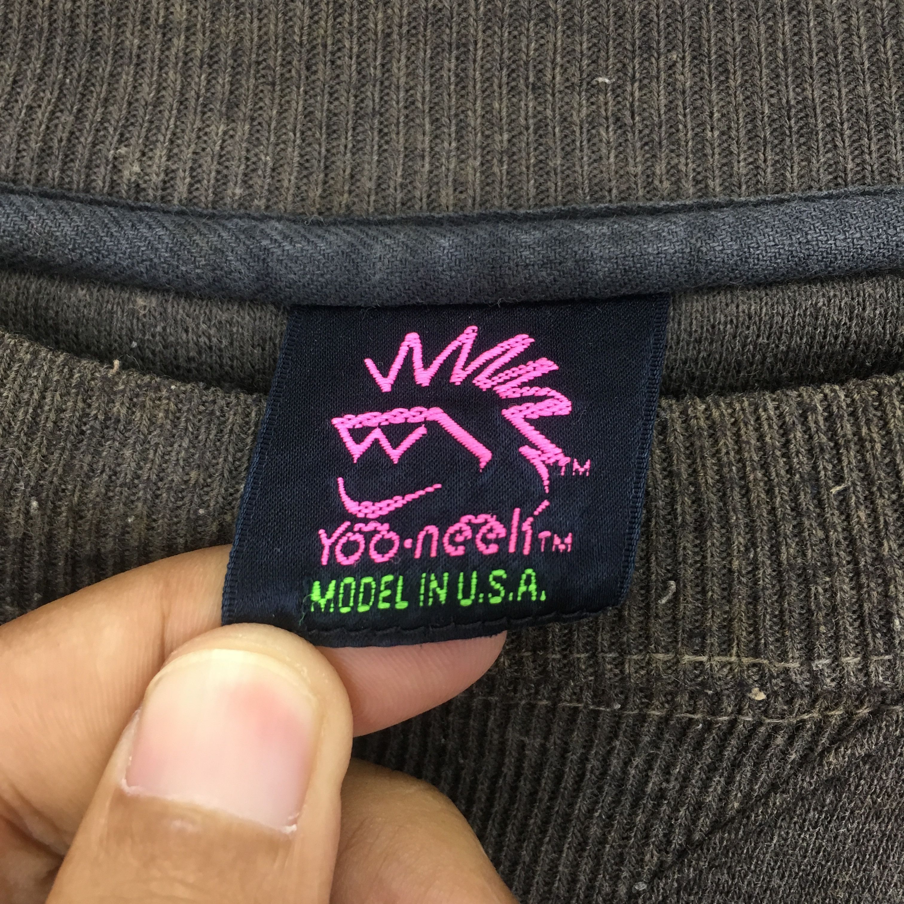 Trench USA Vintage 90's Yoo-neek Faded Black - 15 Size US L / EU 52-54 / 3 - 11 Thumbnail