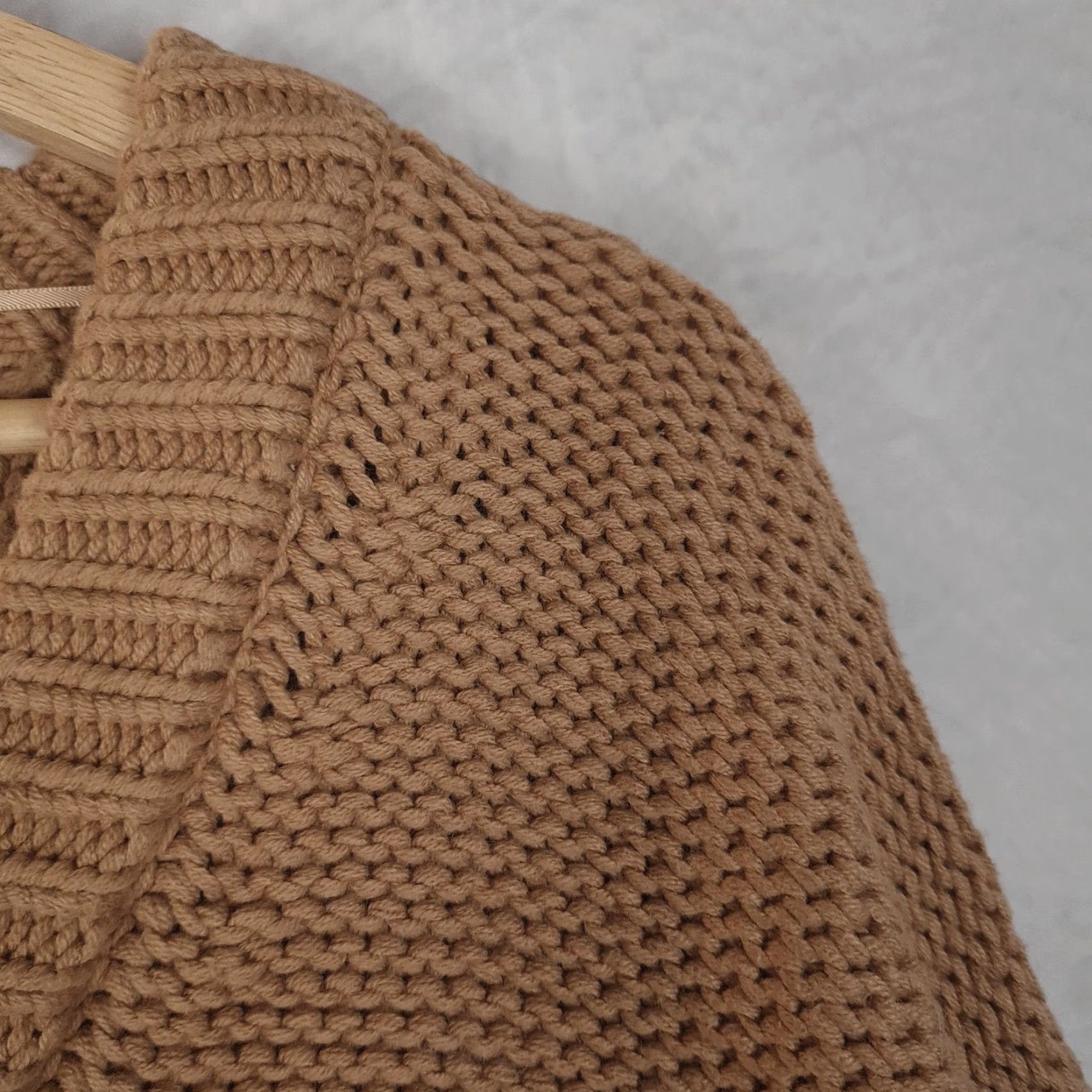 Free People Free People Sweater Womens Large Brown V-Neck Oversized Pullover Knits Chunky Knit Casual Fall Winter Size L / US 10 / IT 46 - 5 Thumbnail