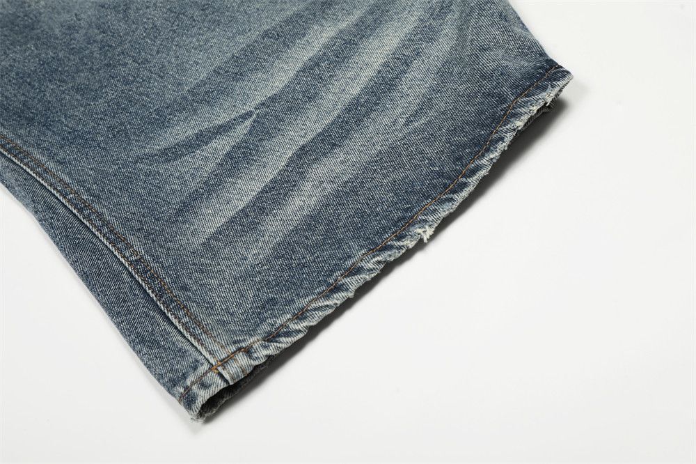Jean American retro loose washed distressed scimitar jeans Size US 32 / EU 48 - 6 Thumbnail