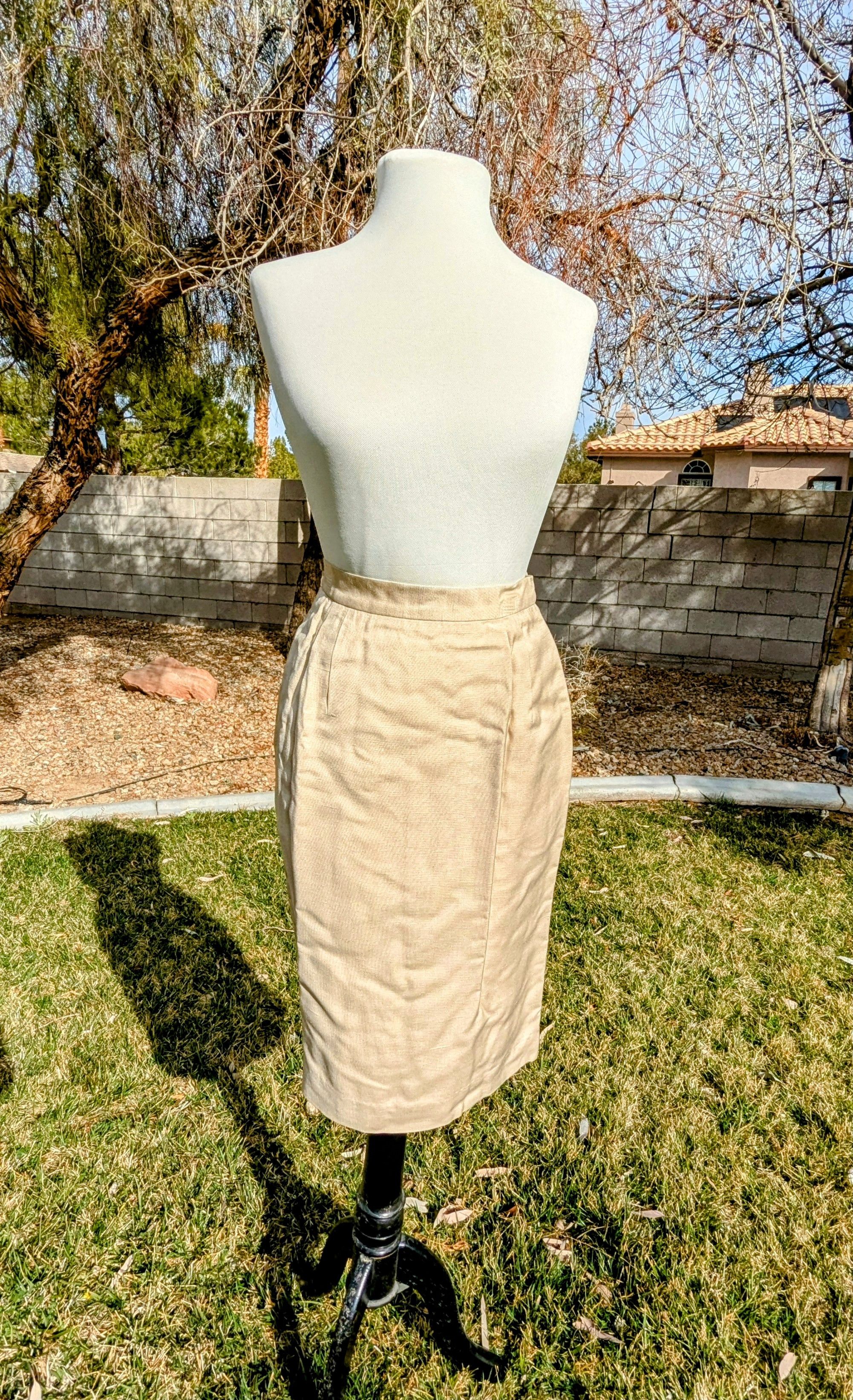 Vintage Vintage Giraffe Co Pleated A-line Maxi Hip Pockets Skirt Size 25" / US 0 / IT 36 - 1 Thumbnail
