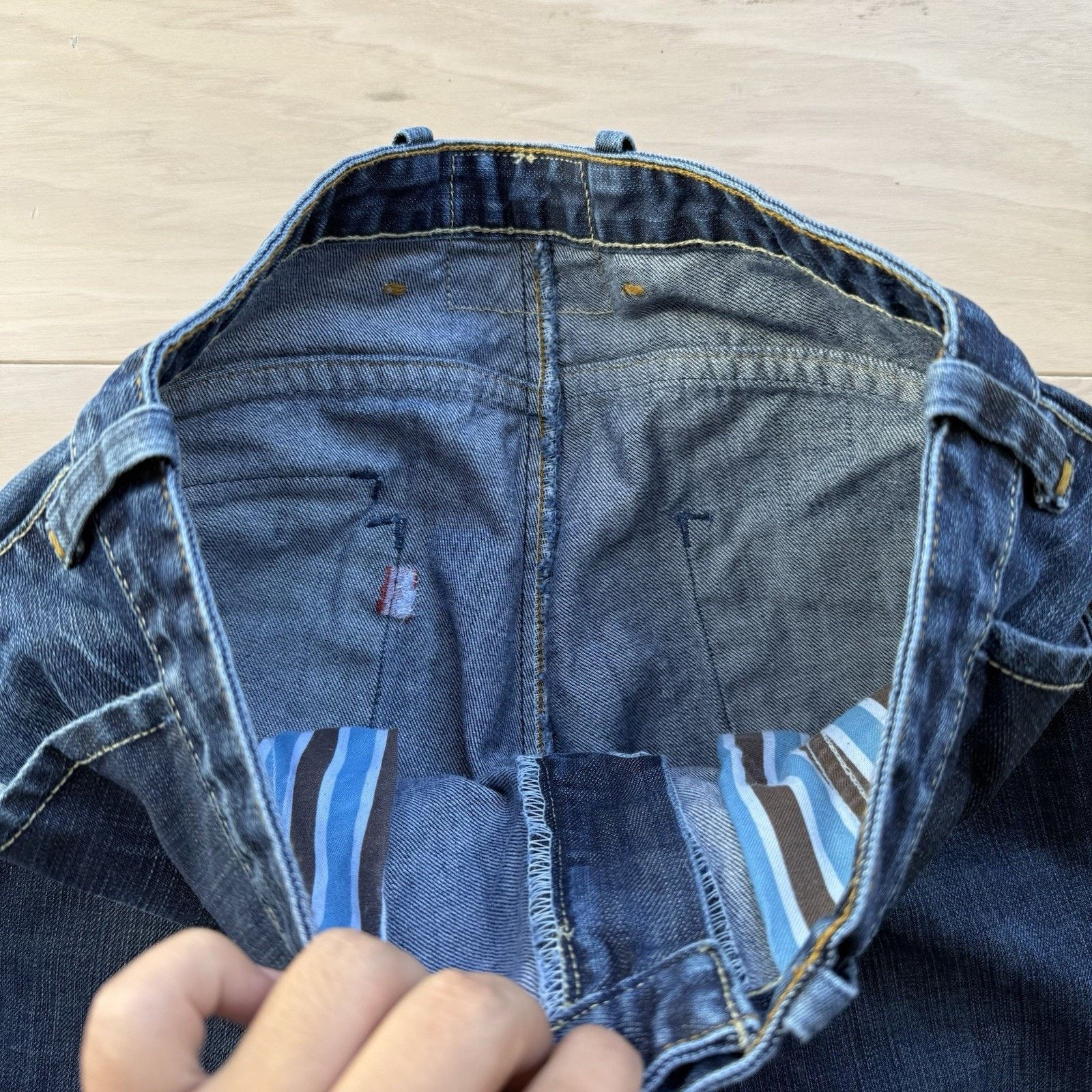 Levi's × Vintage Vintage Levis Jeans 32 Blue Y2K Western Denim Workwear Size US 32 / EU 48 - 5 Thumbnail
