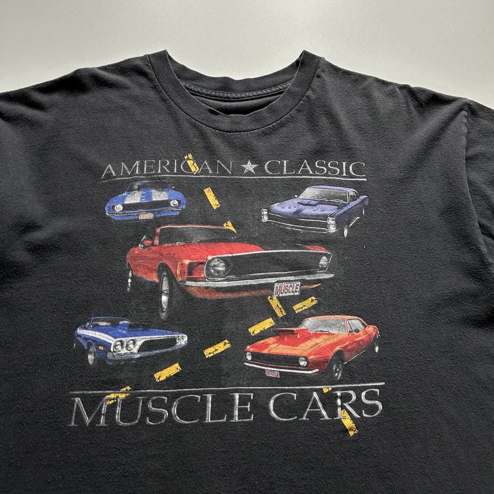 Hanes Vintage Y2K American Classic Muscle Cars Art T Shirt XL Rare Size US XL / EU 56 / 4 - 2 Thumbnail