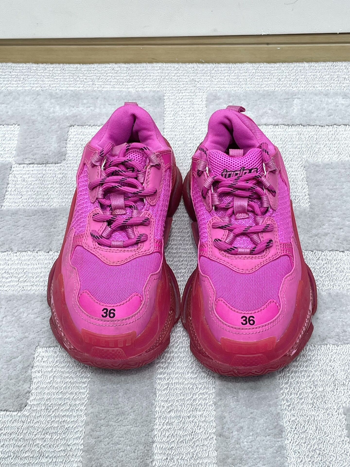 Balenciaga Balenciaga Limited Edition Pink Dad Shoes Size US 5 / IT 35 - 1 Thumbnail