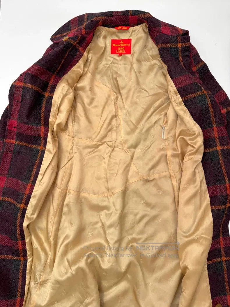 Vivienne Westwood Vivienne Westwood Wool Plaid Asymmetric Tweed Coat Size XS / US 0-2 / IT 36-38 - 9 Thumbnail