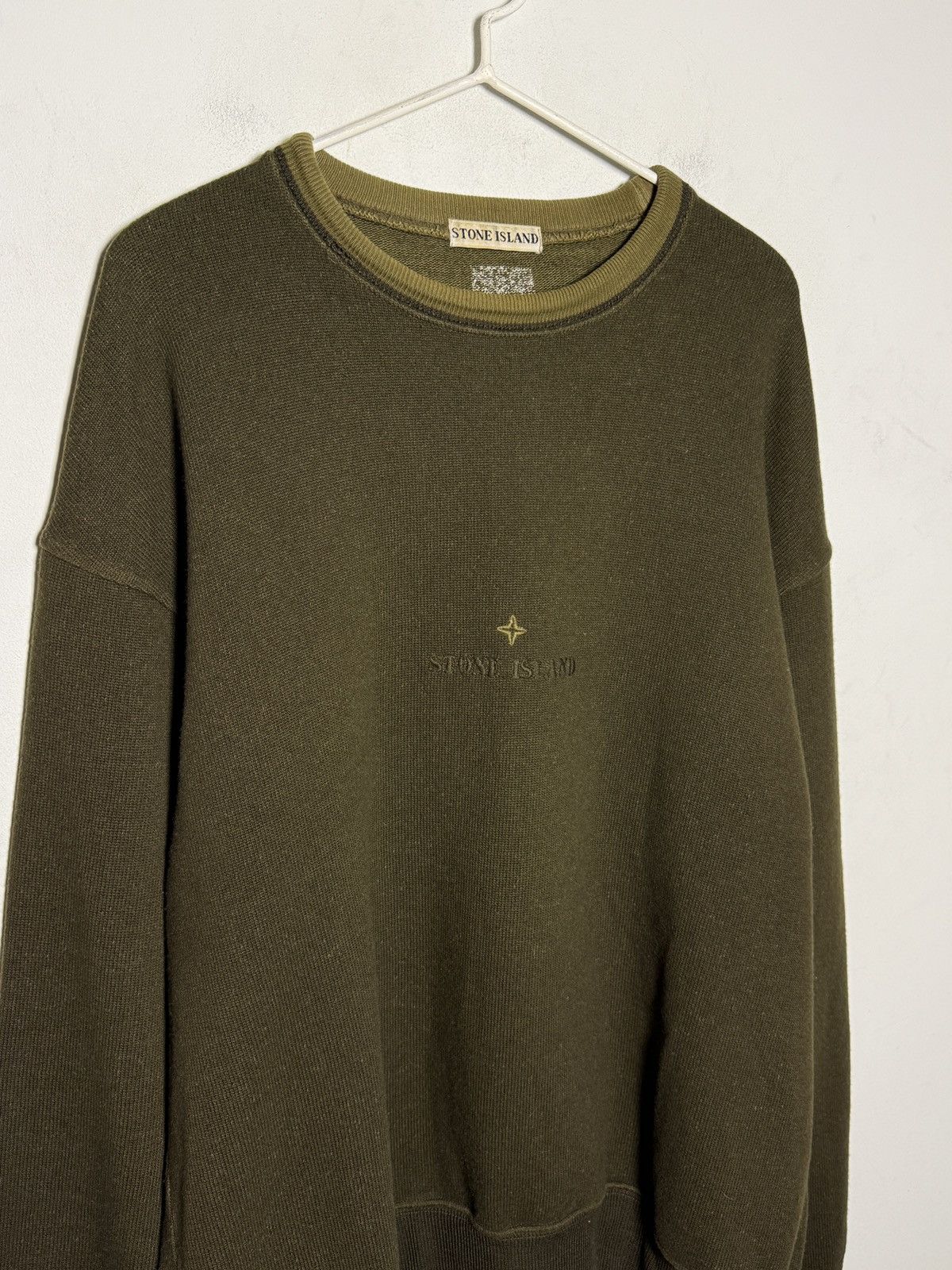 Stone Island stone island 90s wool/nylon crewneck sweater Size US XL / EU 56 / 4 - 8 Thumbnail