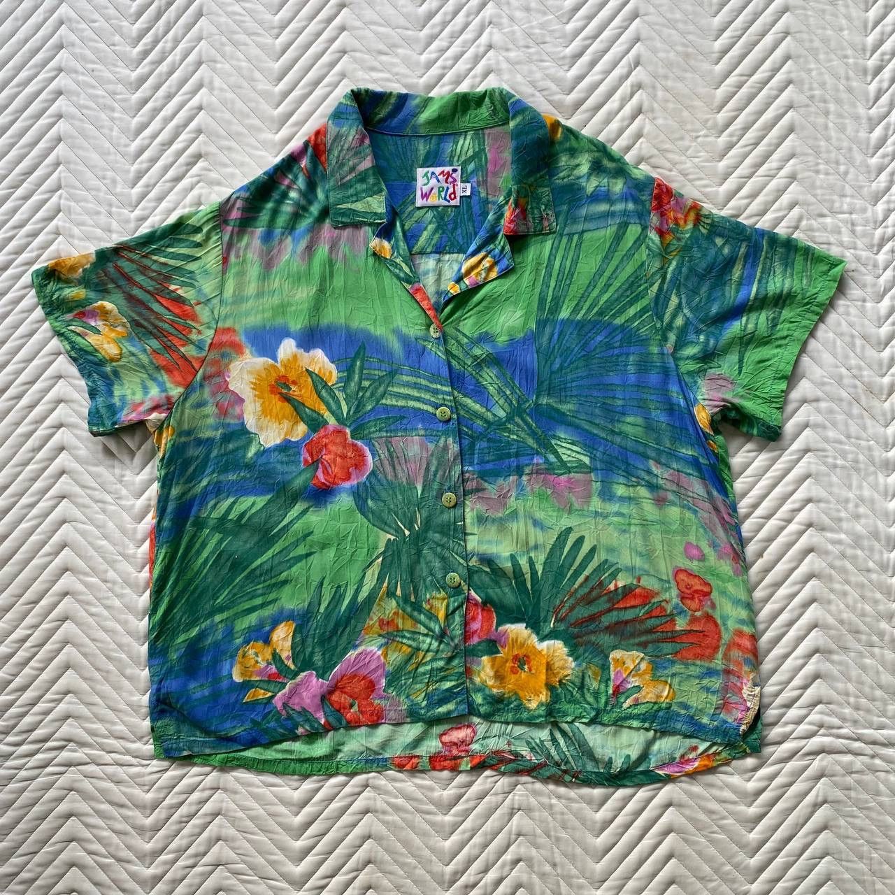 Jams World Vintage Women Jams World Hawaiian Shirt Size XL / US 12-14 / IT 48-50 - 3 Thumbnail