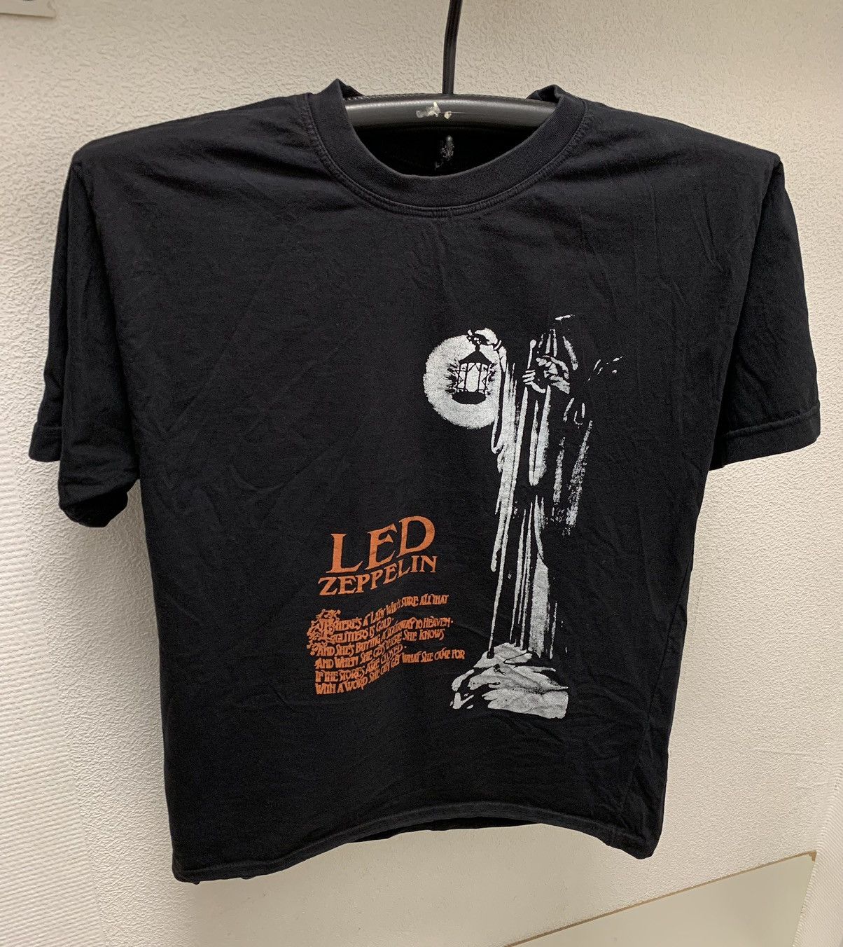 Led Zeppelin Led Zeppelin 1990 90th vintage band rock tee single S-M as Size US S / EU 44-46 / 1 - 1 Thumbnail
