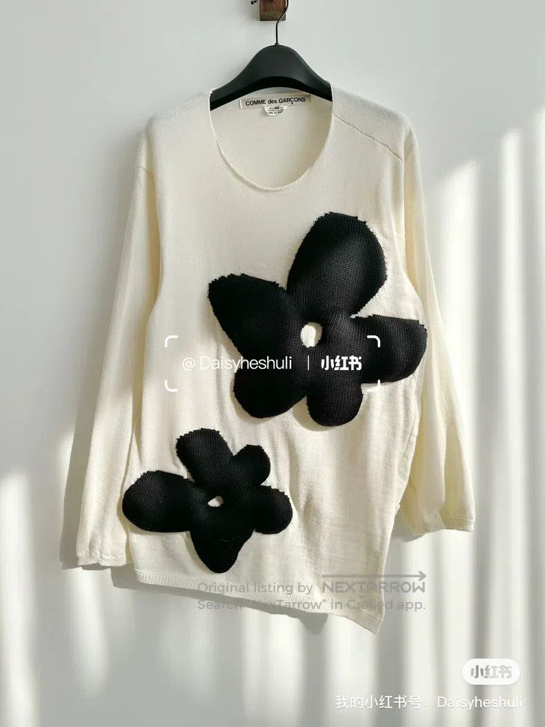 Comme des Garcons Comme Des Garcons Floral sweater knit Size XS / US 0-2 / IT 36-38 - 1 Thumbnail