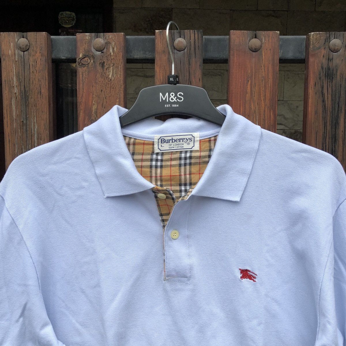 Burberry BURBERRY LONDON LONG SLEVEE POLO Size US L / EU 52-54 / 3 - 2 Thumbnail