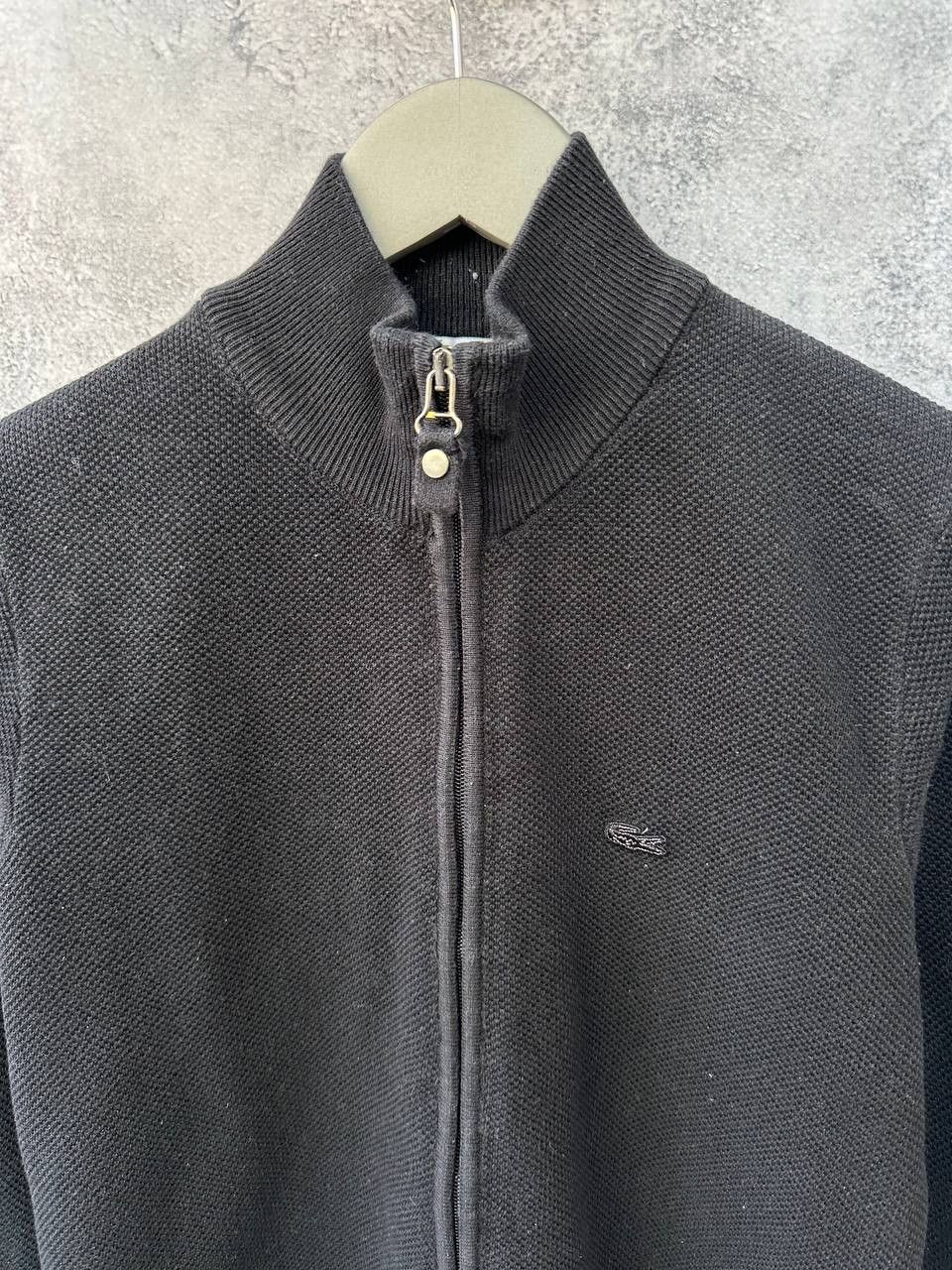 Lacoste Lacoste Full Zip Sweater Waffle Knit France Vintage 90s Size US S / EU 44-46 / 1 - 5 Thumbnail