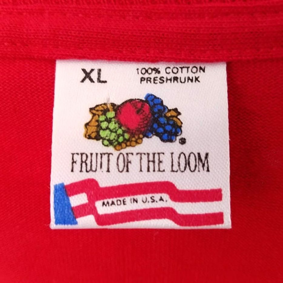 Fruit Of The Loom VINTAGE St Justin Parish Mens T Shirt Red XL 90s 1991 Roman Catholic Made In USA Fruit of the Loom Shirt Graphic Tee Mens Size US XL / EU 56 / 4 - 6 Thumbnail