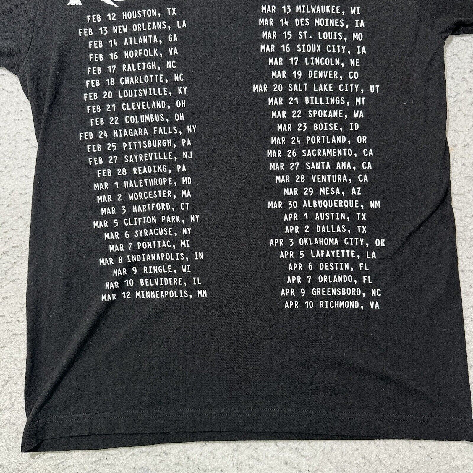 Tultex All That Remains 2019 Tour Medium Black Graphic Band T Shirt Size US M / EU 48-50 / 2 - 11 Thumbnail