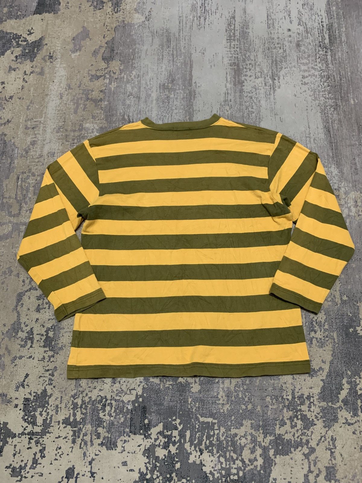 Japanese Brand VINTAGE LONG SLEEVE MILKY WAY GRUNGE STRIPE TEE Size US M / EU 48-50 / 2 - 4 Thumbnail