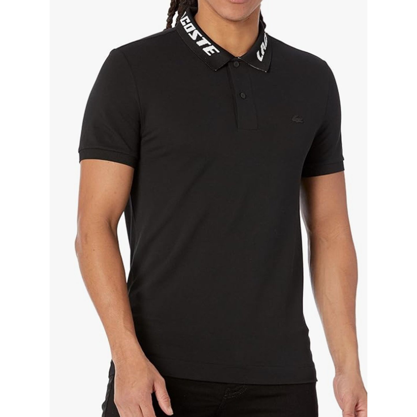 Lacoste Lacoste Men's Sport Branded Slim Fit Stretch Polo Black S Size US S / EU 44-46 / 1 - 1 Thumbnail