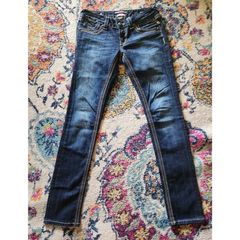 Rerock for Express Solid Blue Jeans Size 4 - 75% off
