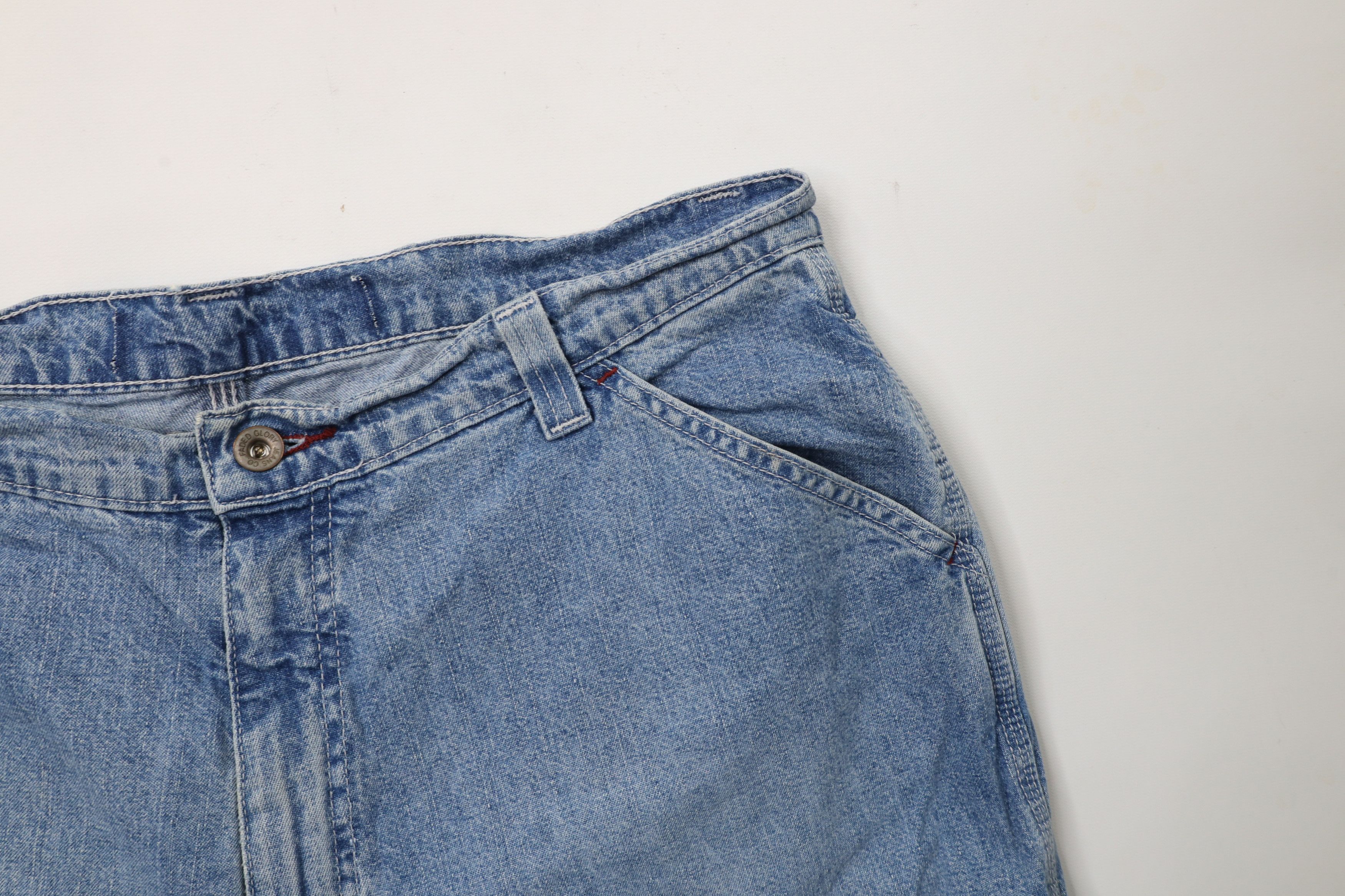 Vintage Vintage 90s Streetwear Baggy Wide Leg Carpenter Denim Jeans Size US 36 / EU 52 - 7 Thumbnail
