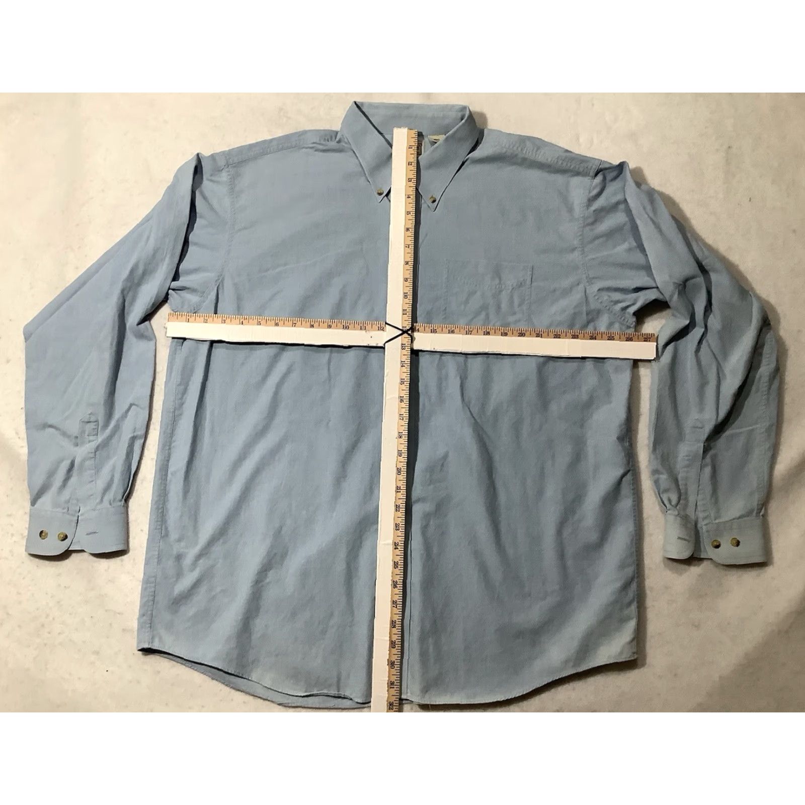 Vintage L.L. Bean Button-Up Shirt XL Blue Men’s Long Sleeve Button-Down Collar Shirt Size US XL / EU 56 / 4 - 7 Thumbnail