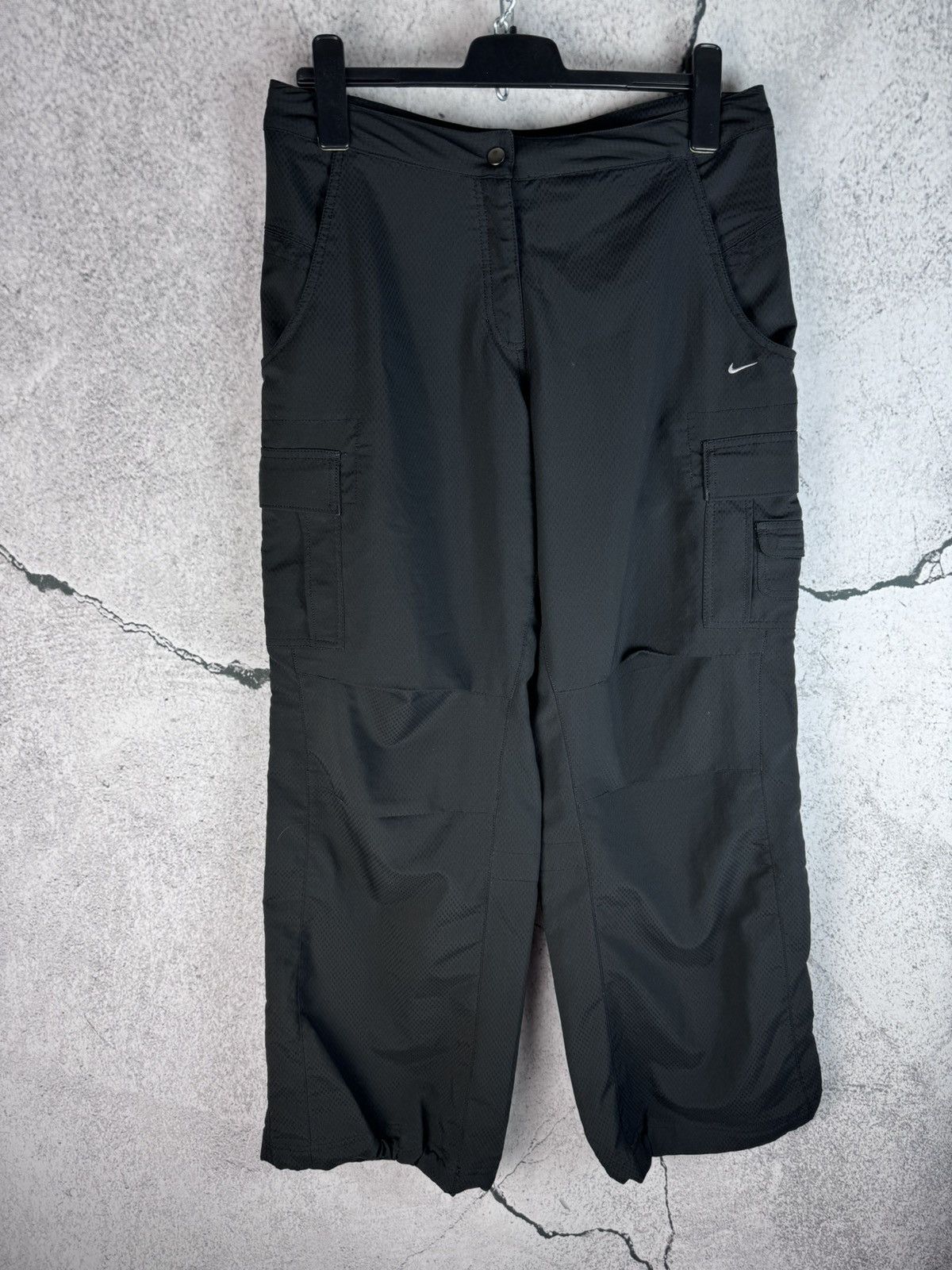Nike Nike Pants Vintage Y2K Swoosh Nylon Drill Joggers Size US 32 / EU 48 - 1 Thumbnail