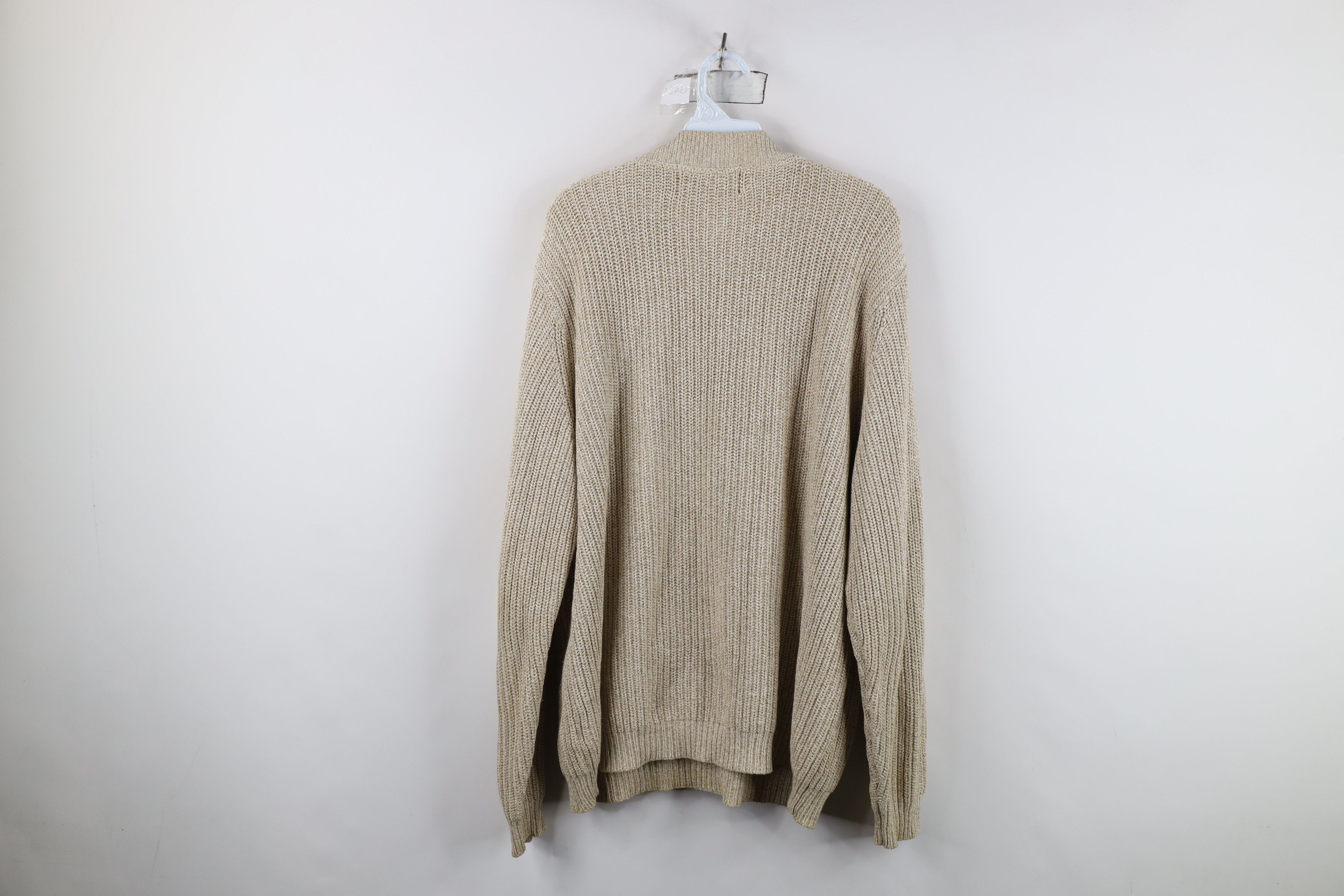 Eddie Bauer Vintage Eddie Bauer Chunky Ribbed Knit Henley Sweater Beige Size US L / EU 52-54 / 3 - 9 Thumbnail