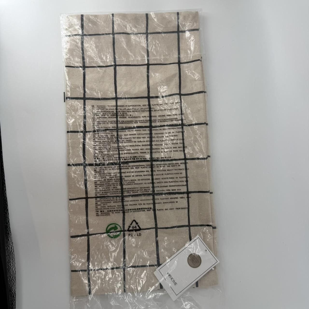 H&M Hm Home Square Cotton Plaid Size ONE SIZE - 4 Thumbnail