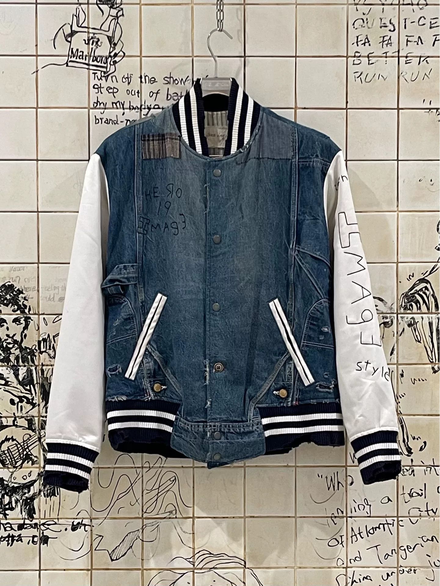 Greg Lauren Greg Lauren Denim Patchwork Jacket Size US M / EU 48-50 / 2 - 1 Thumbnail