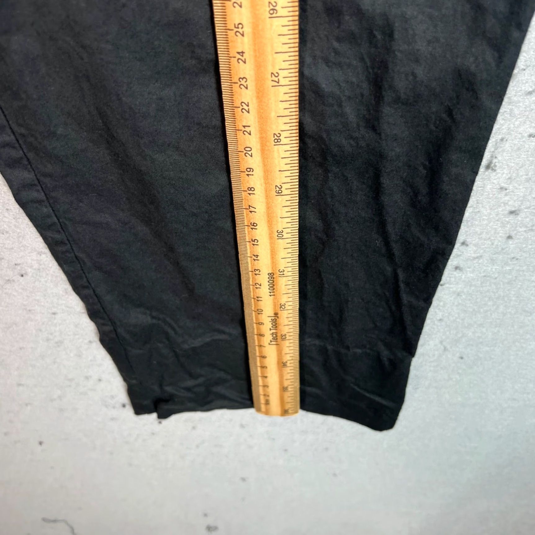 Vintage Wray Women's Pants - High Rise Pleated Chino Tapered Leg Size 4 Black Size 27" / US 4 / IT 40 - 7 Thumbnail