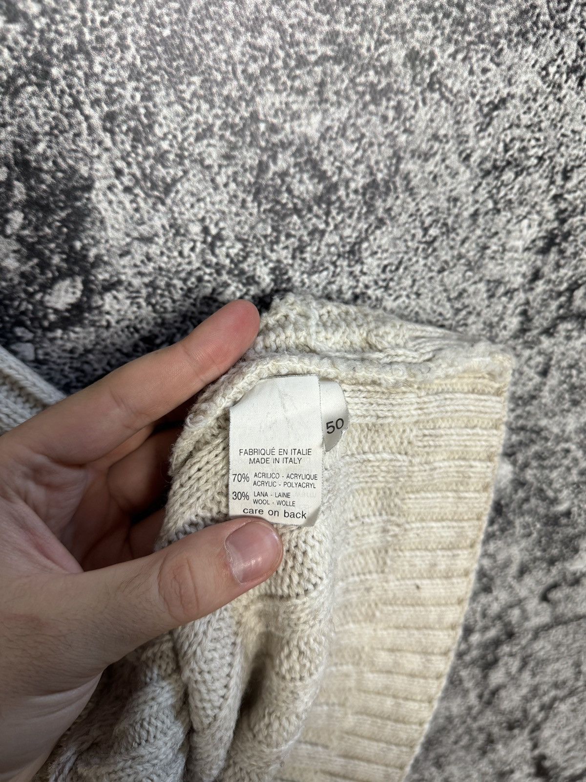 Other Iceland Cable Knit Sweater Pullower Italy Vintage Size 50 Size US XL / EU 56 / 4 - 8 Thumbnail