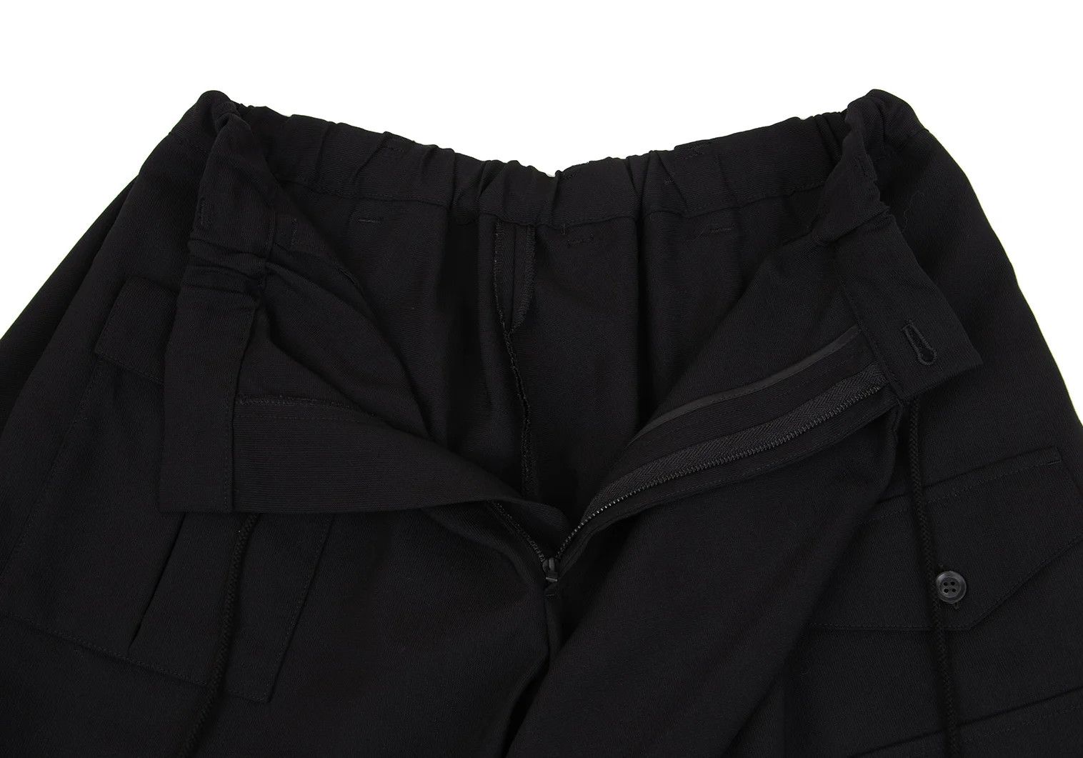 Yohji Yamamoto Yohji Yamamoto Wool Flap Pocket Wrap Pants Black Size US 30 / EU 46 - 9 Thumbnail