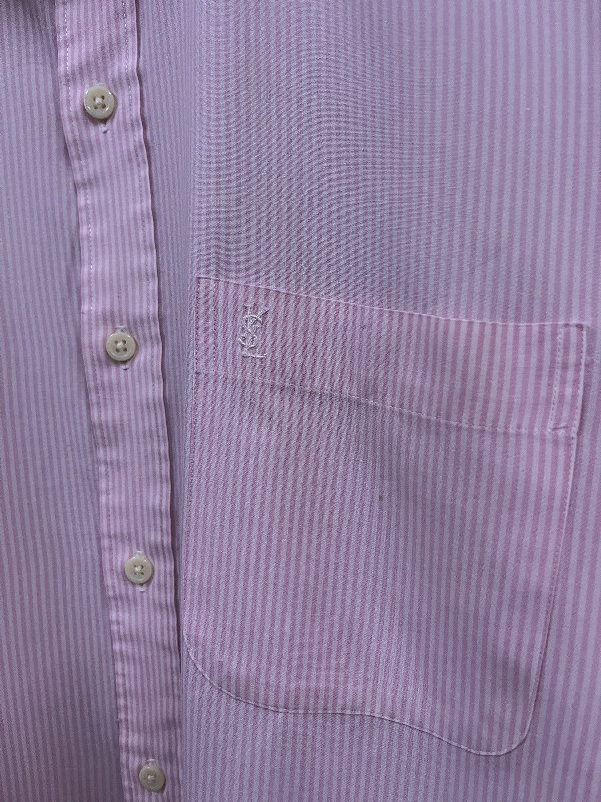 Yves Saint Laurent YSL YVES SAINTS LAUREN CHECKERED TSHIRT Size US L / EU 52-54 / 3 - 3 Thumbnail