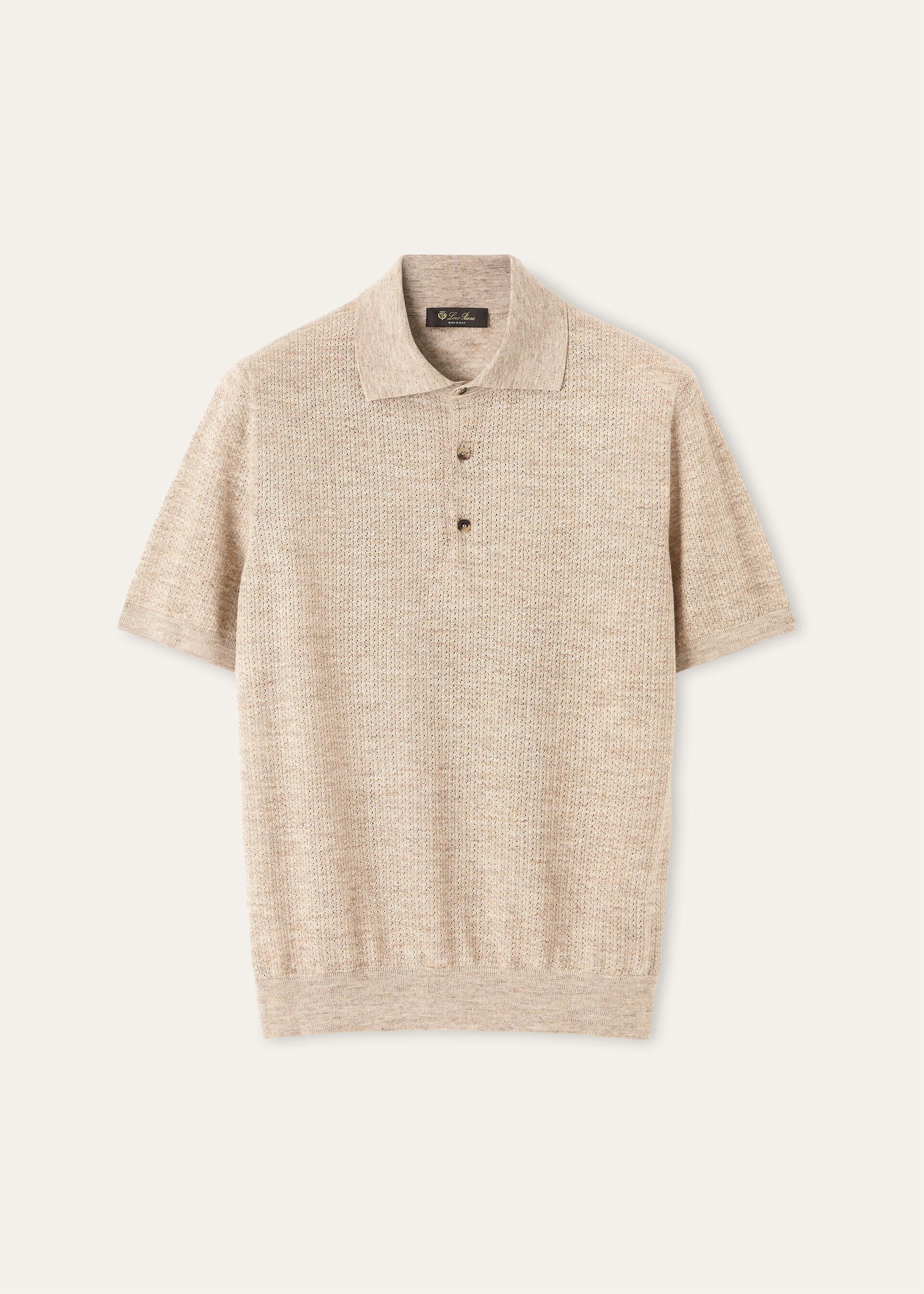 Loro Piana os11x0226 FAQ4529 Chestnut Polo Shirt in Hemp Seeds Size US L / EU 52-54 / 3 - 1 Thumbnail