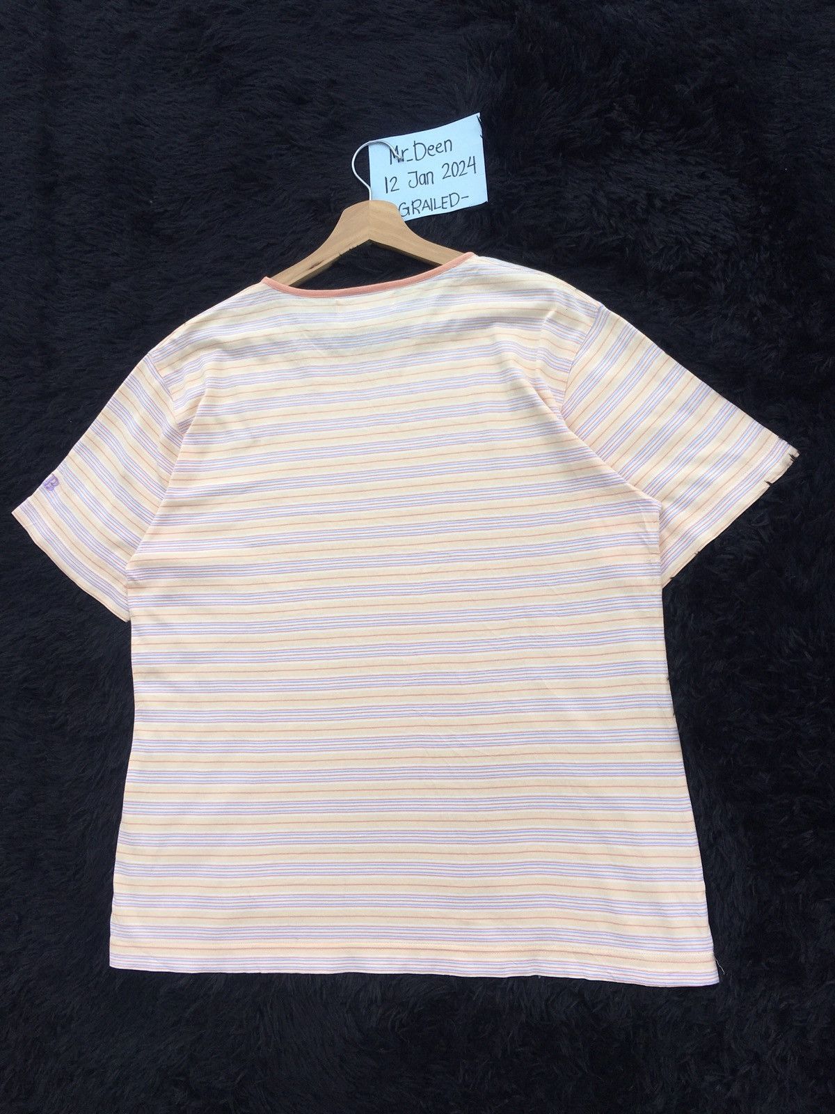 Balmain Rare Vintage BALMAIN Stripes Tshirt Size US L / EU 52-54 / 3 - 15 Thumbnail