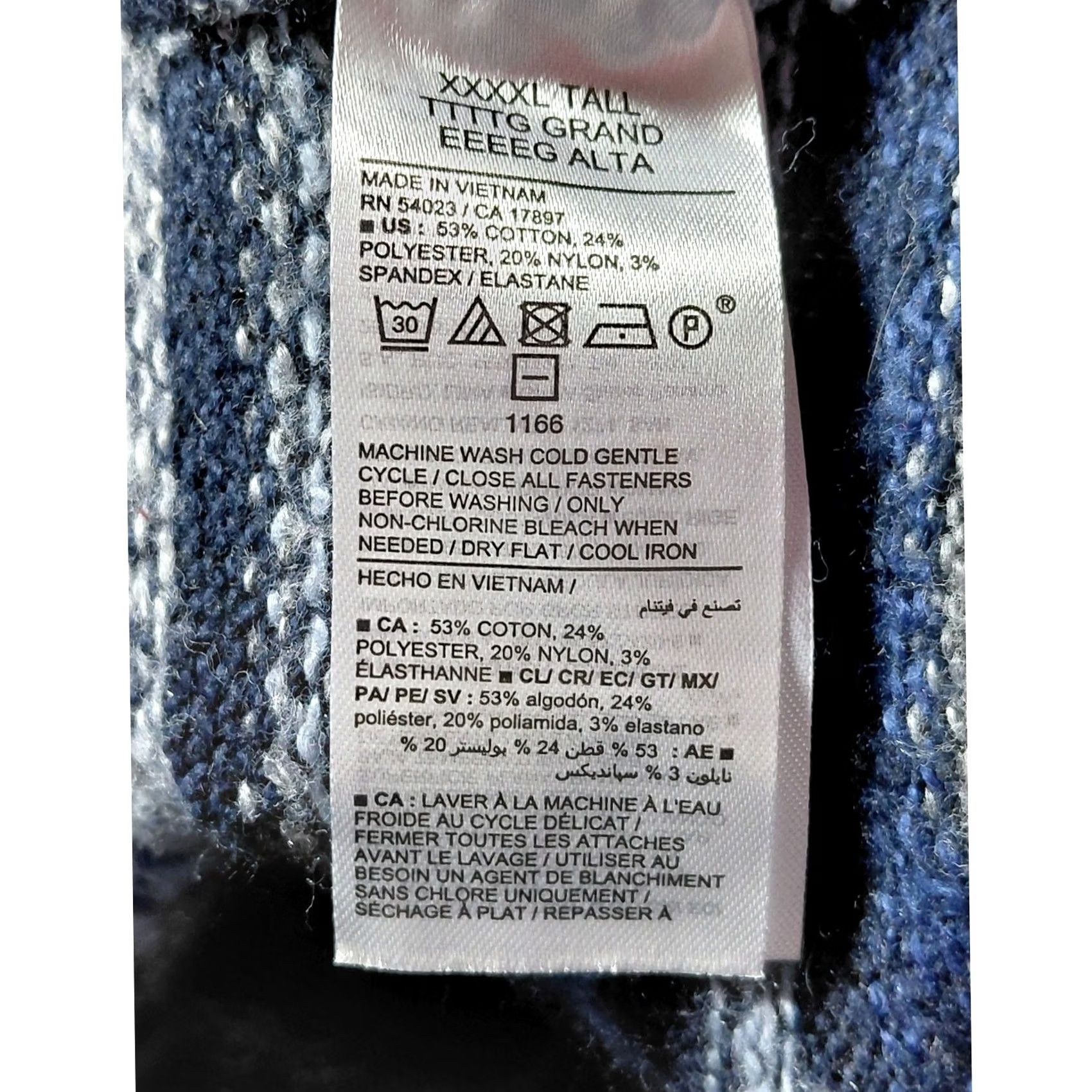 Old Navy OLD NAVY Blue Striped Knit Cardigan Sleeveless Big & Tall 4XL Mens Cardigan Lightweight Acrylic Open Front Seasonal Casual Size US XXL / EU 58 / 5 - 7 Thumbnail