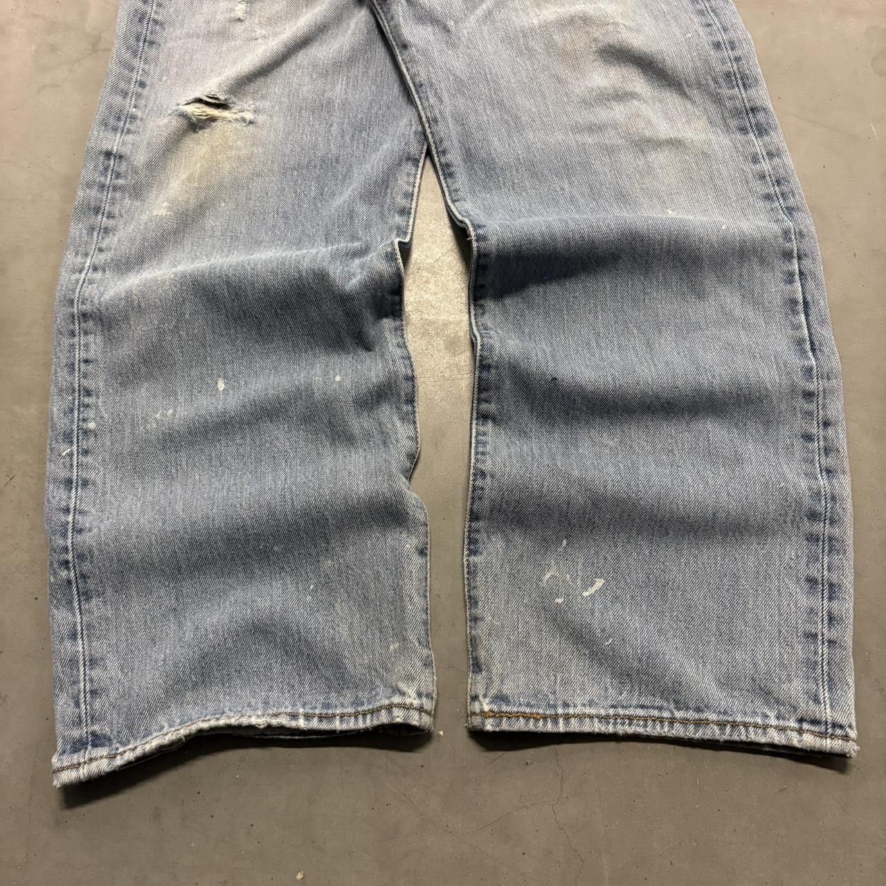 Levi's Crazy Vintage Y2K/2000s Levis 501 Streetwear Grunge Medium Blue Wash Denim Jeans! Size US 36 / EU 52 - 3 Thumbnail