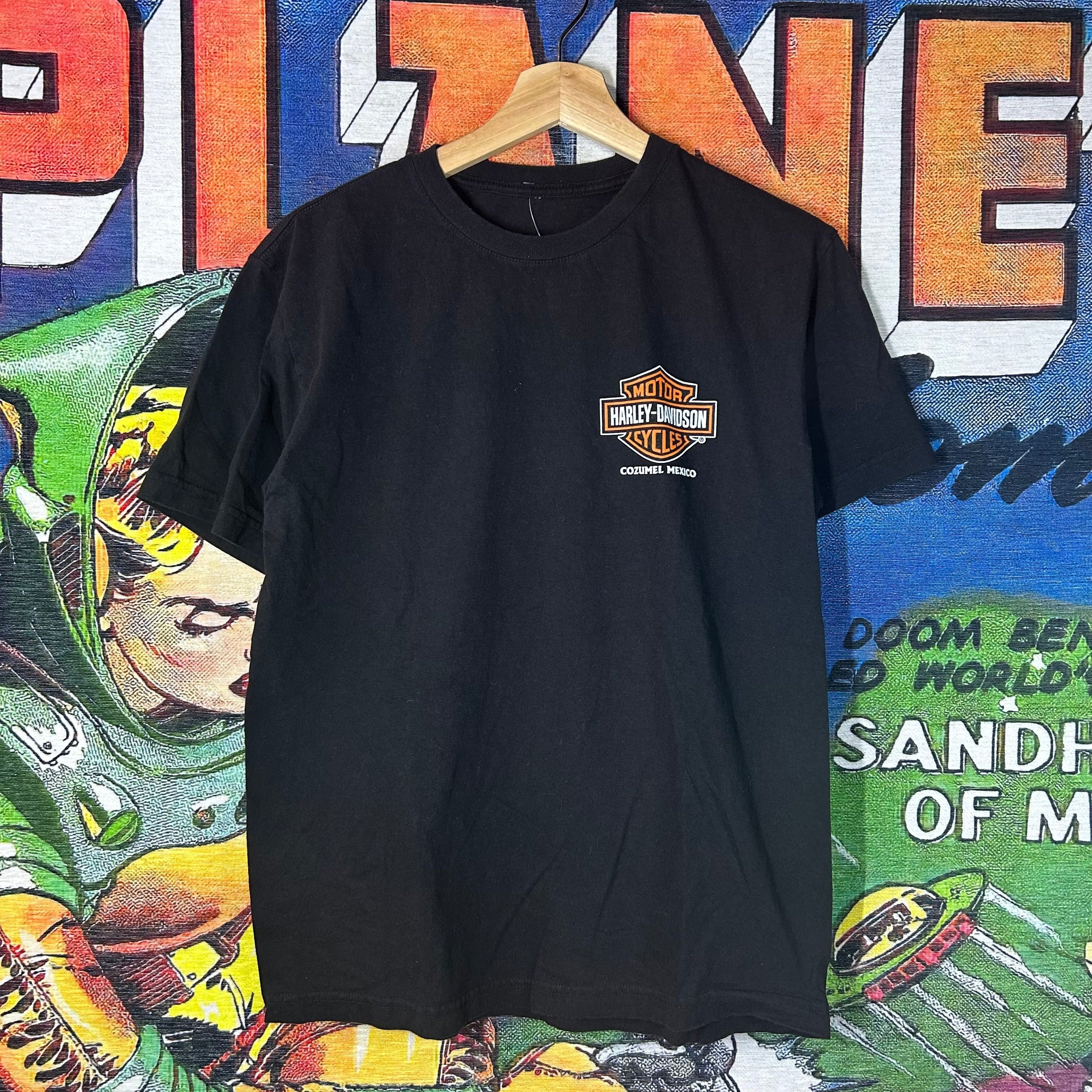 Harley Davidson Y2K Harley Davidson Cozumel Mexico Tee Size Medium Size US M / EU 48-50 / 2 - 1 Thumbnail