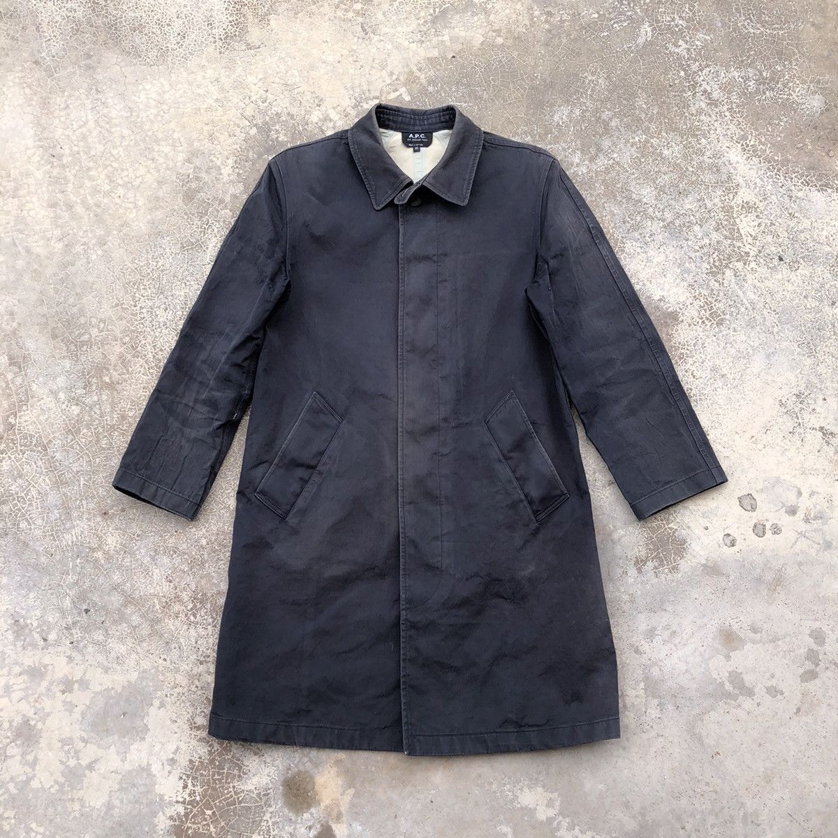 A.P.C. × Designer A.P.C. Rue Madame Paris Raincoat Long Jacket Size US XS / EU 42 / 0 - 2 Thumbnail