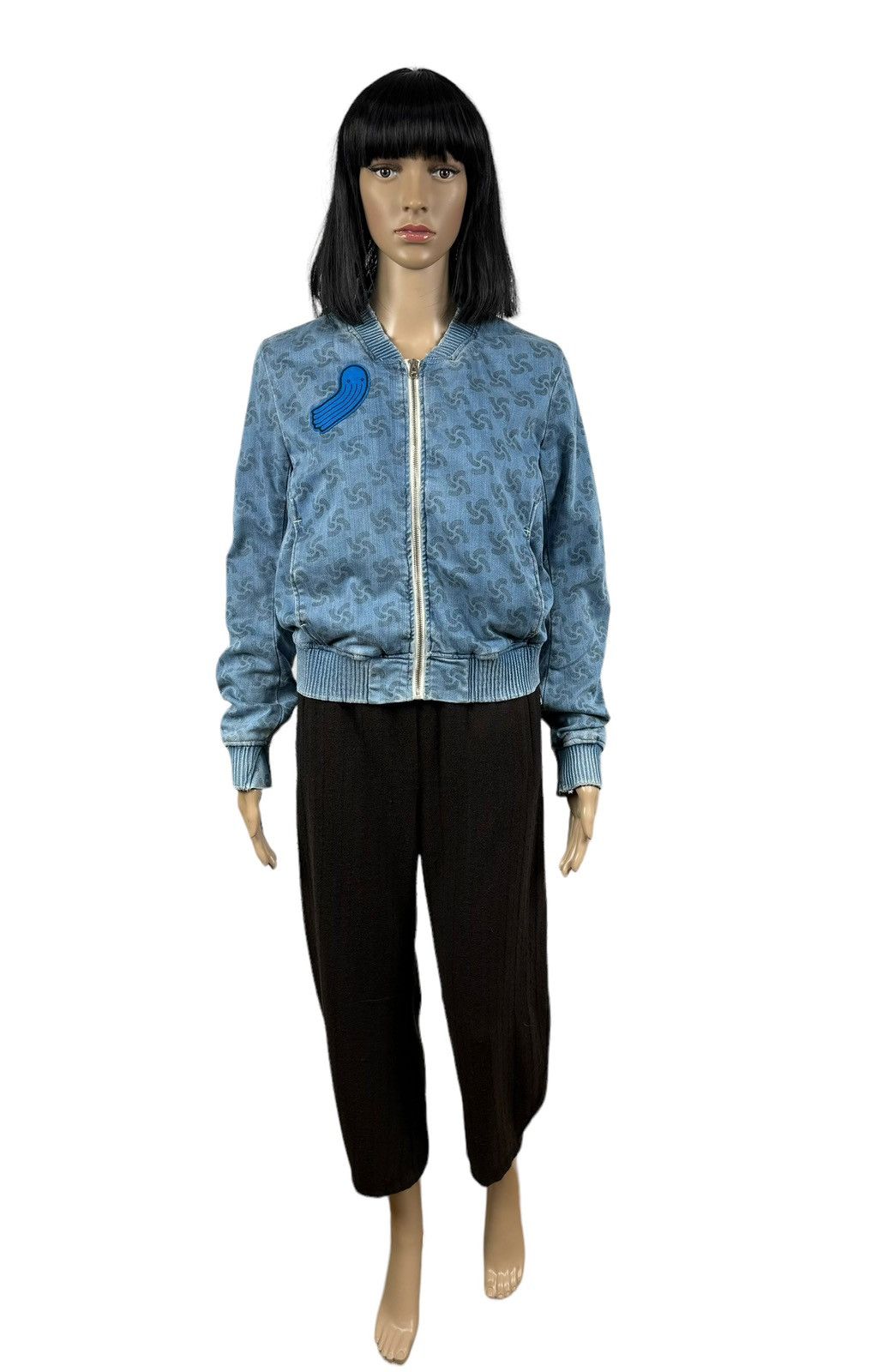 G-Star × Pharrell Gstar Pharell Williams Denim Bomber Jacket Printed size M Size M / US 6-8 / IT 42-44 - 2 Thumbnail
